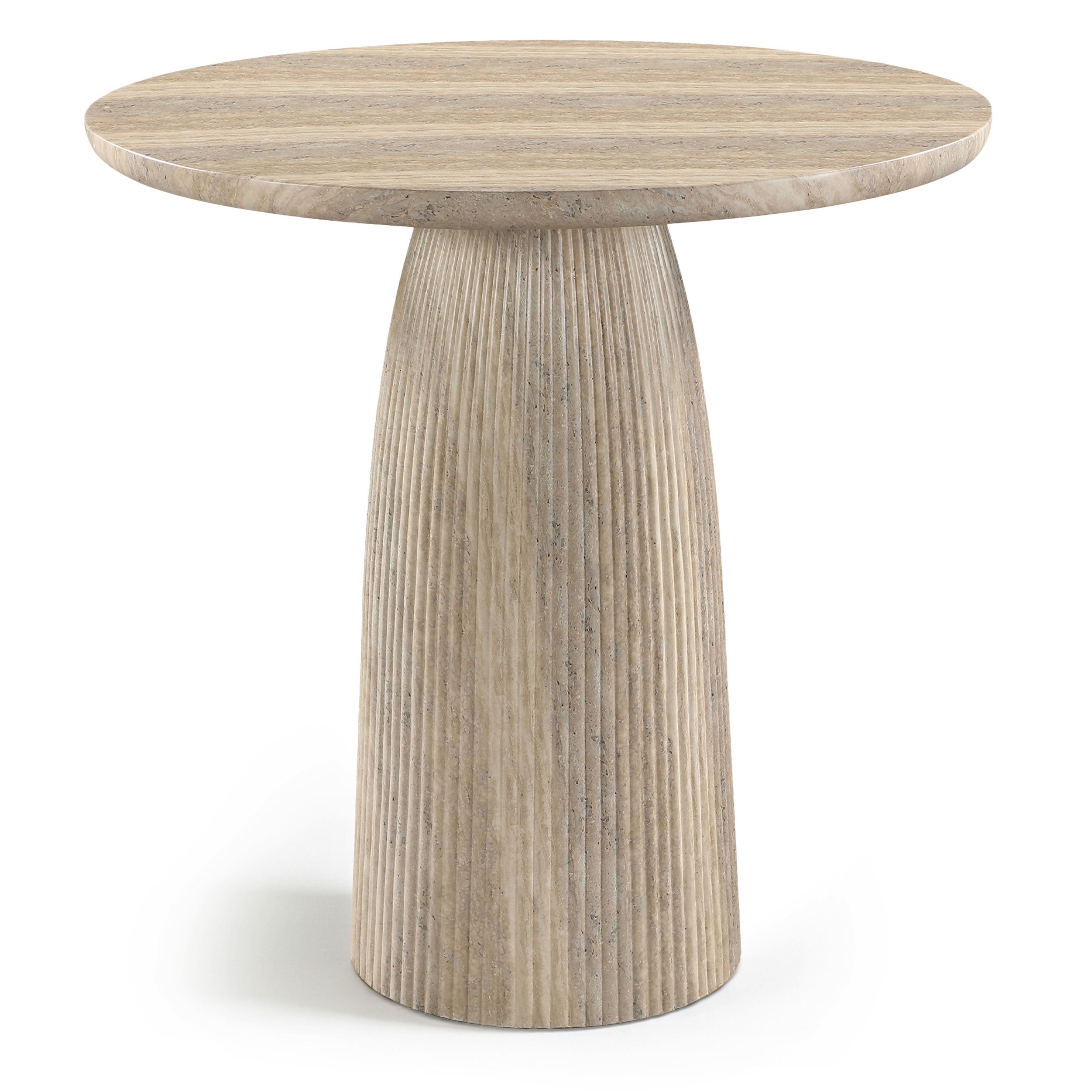 Venosa - 42" Concrete Indoor/Outdoor Bar Table - Travertine