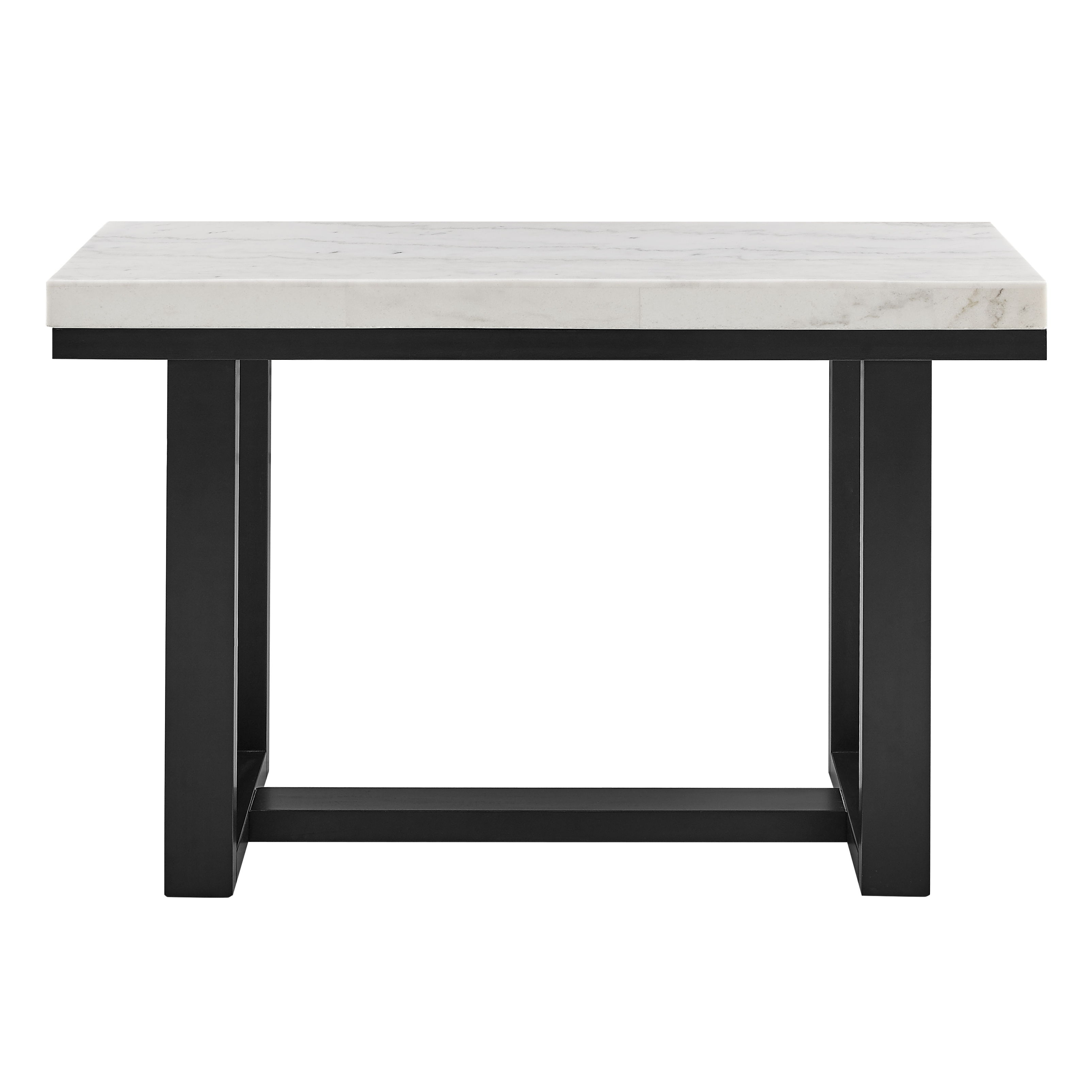 Lucca - Artemis Marble Top Sofa Table - White / Black