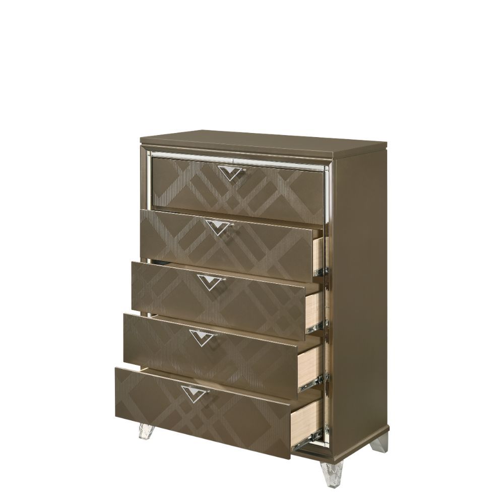 Skylar - Chest - Dark Champagne, dark brown, view 4