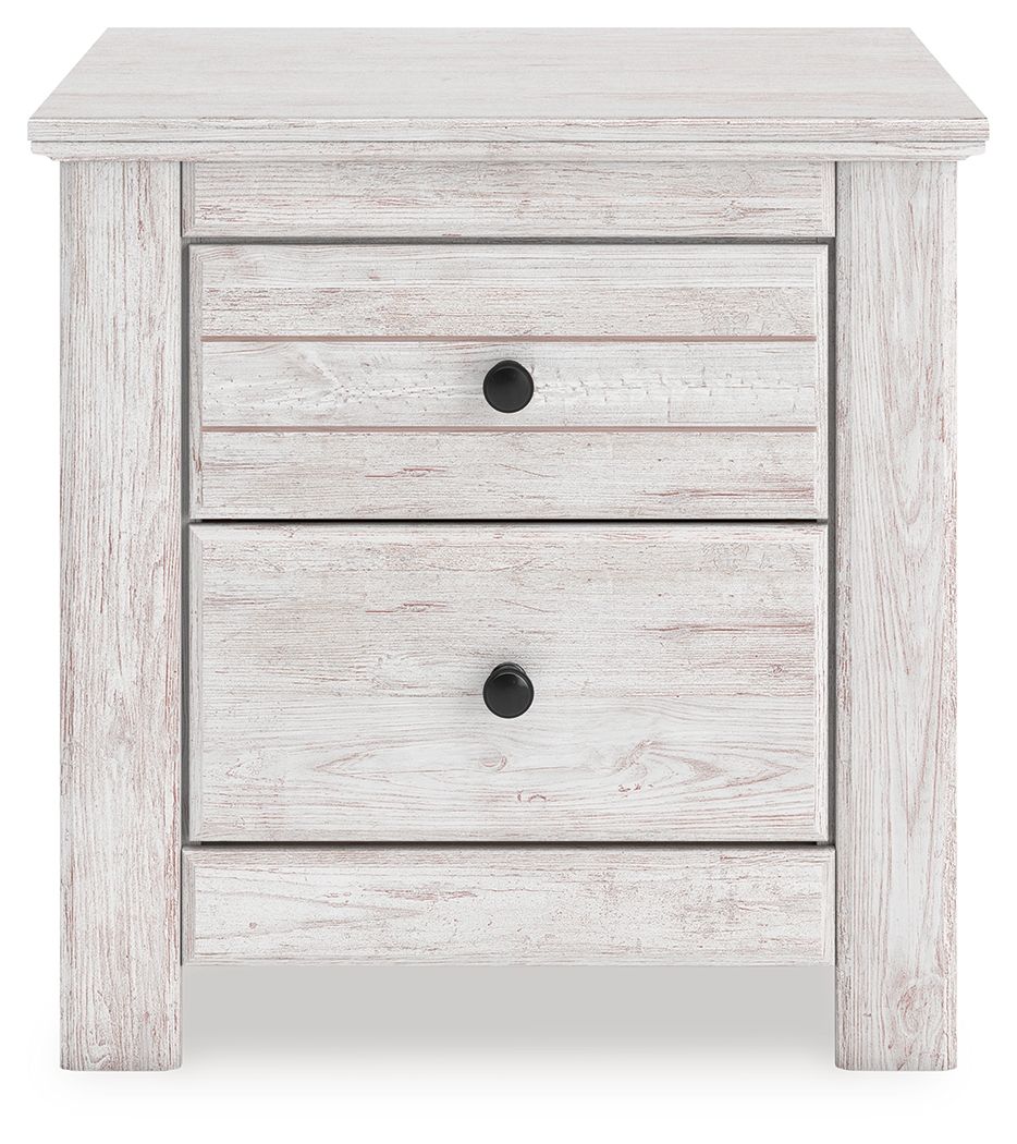 Ashley Furniture Makidern - Two Drawer Night Stand - Whitewash - Image 6