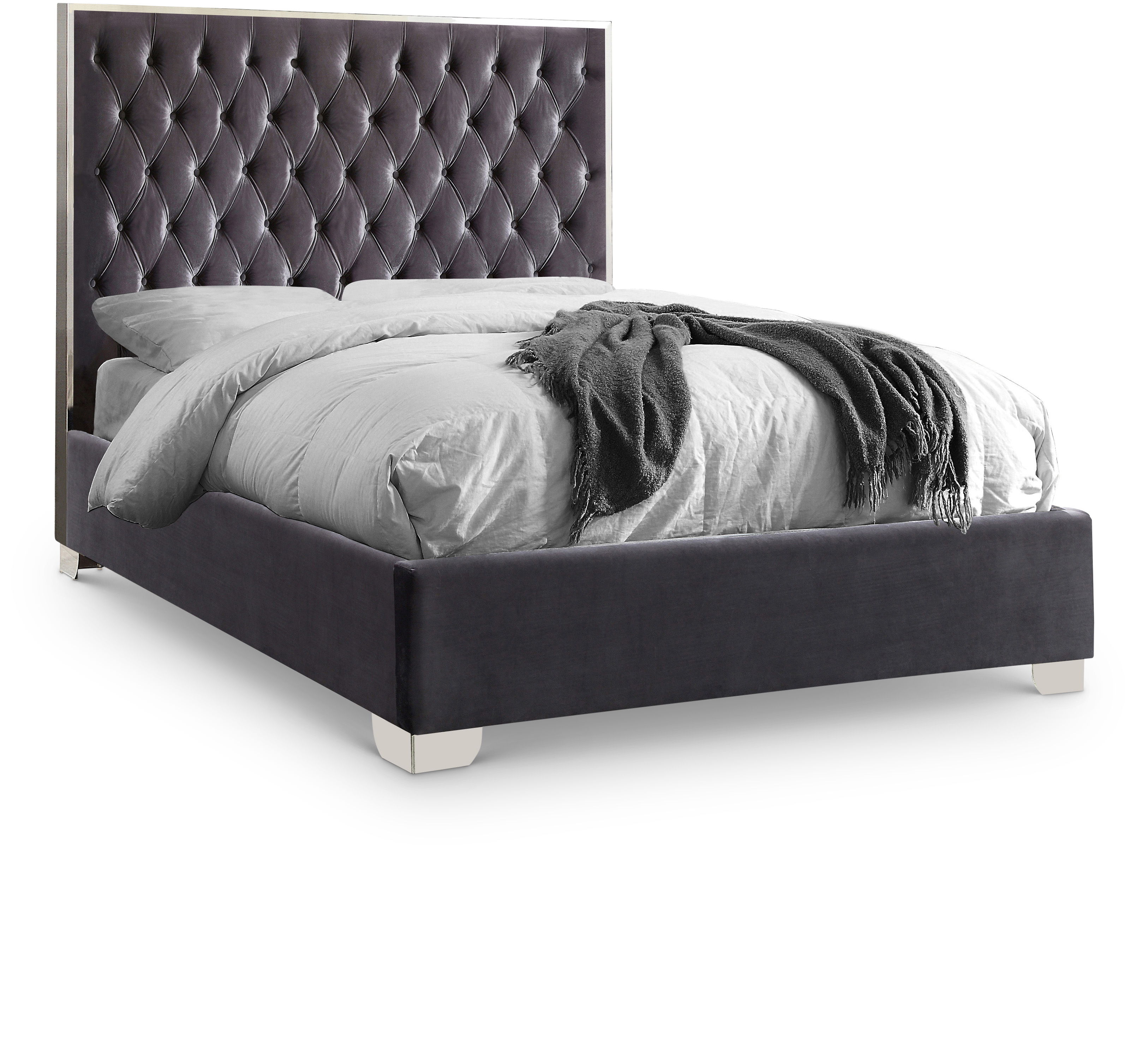 Lexi - King Bed - Gray