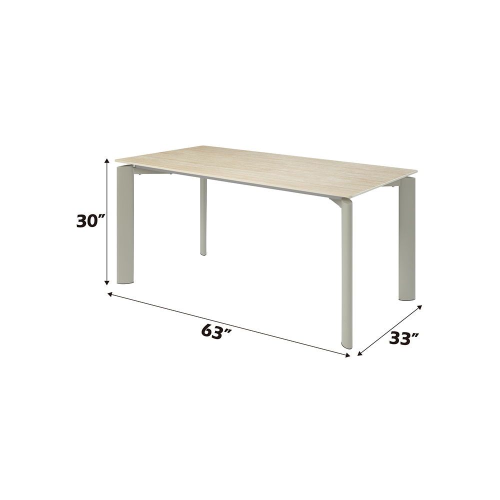 Ingram - Dining Table - Sintered Stone & Light Gray, light gray, view 5