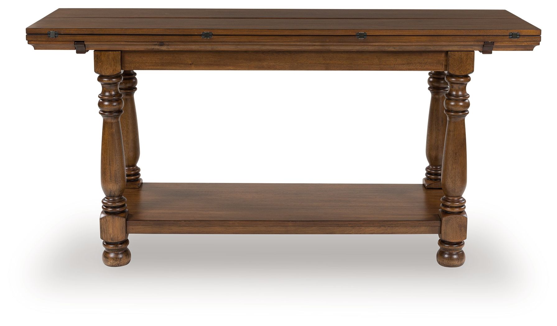 Ashley Furniture Sturlayne - Flip Top Sofa Table - Brown - Image 3