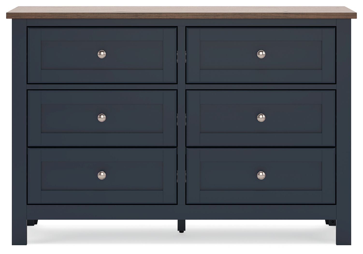Ashley Furniture Landocken - Dresser - Brown / Blue - Image 5