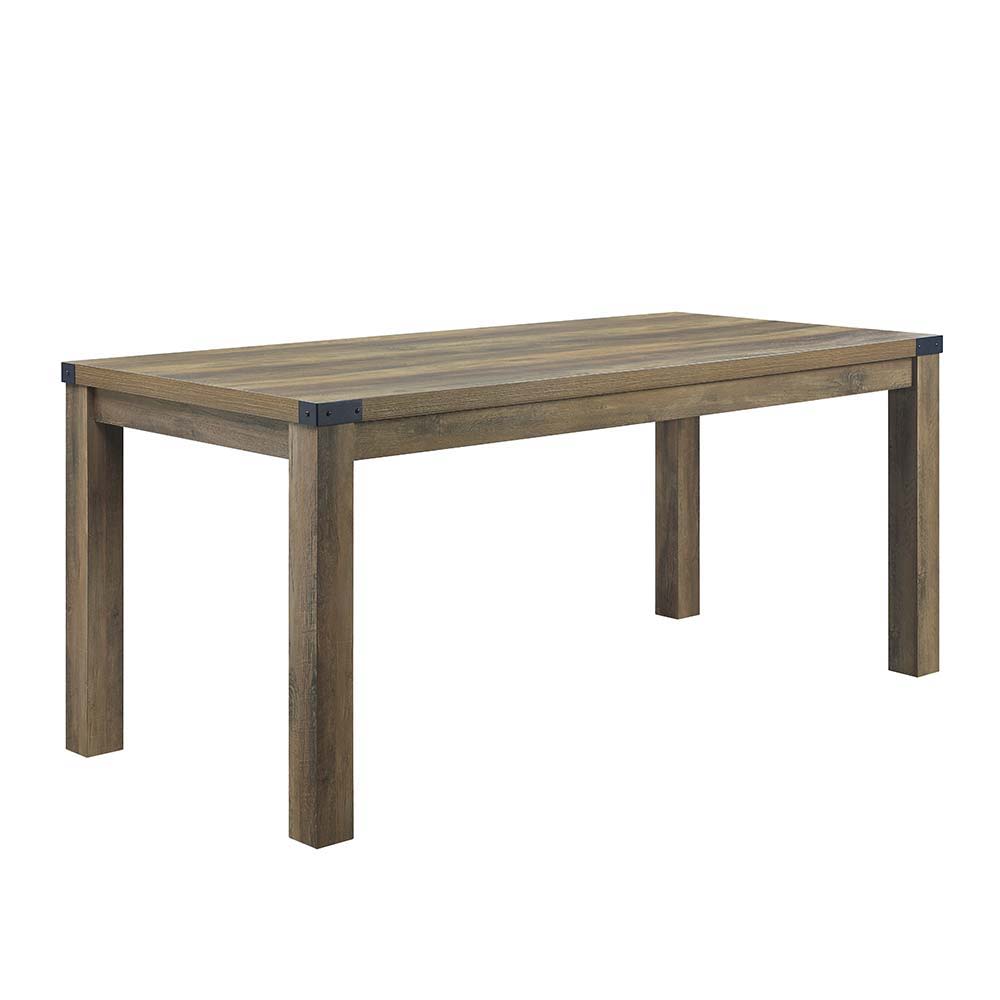 Abiram - Dining Table - Rustic Oak Finish Image