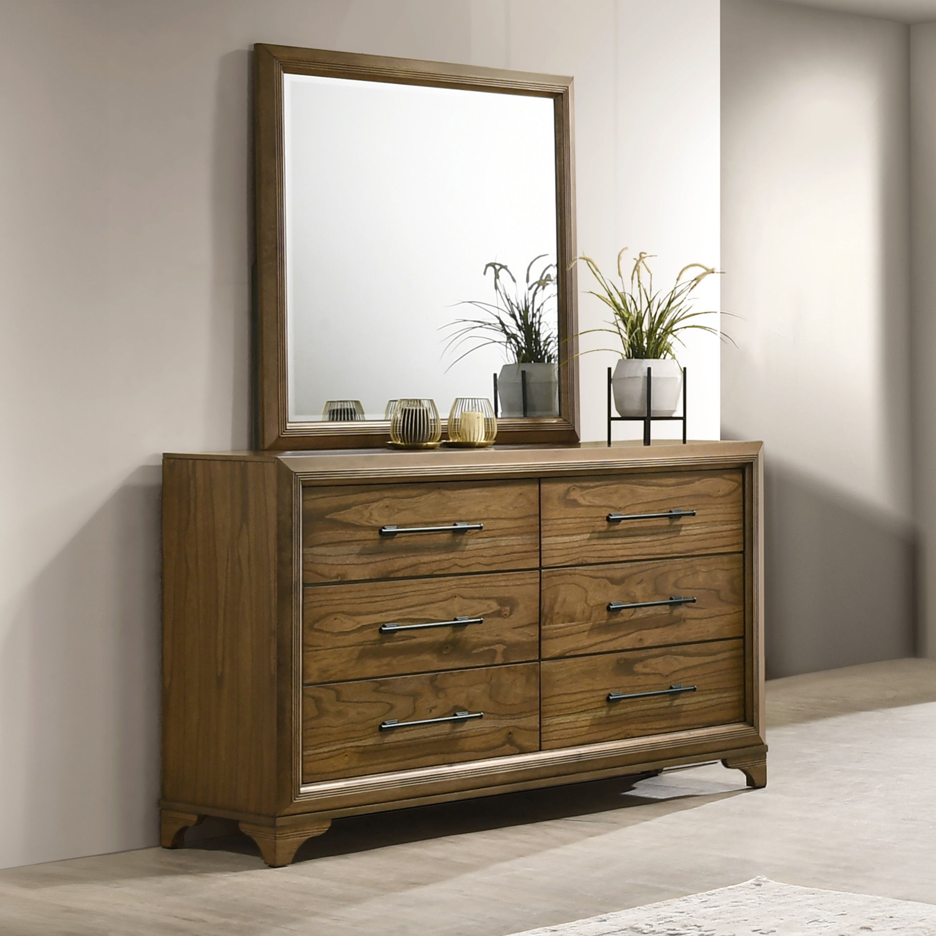 Talcott - Mirror - Honey, light brown, view 7