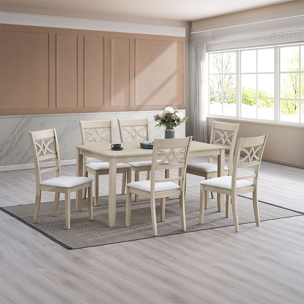 Ferris - Dining Table - Antique Gray, beige, view 4