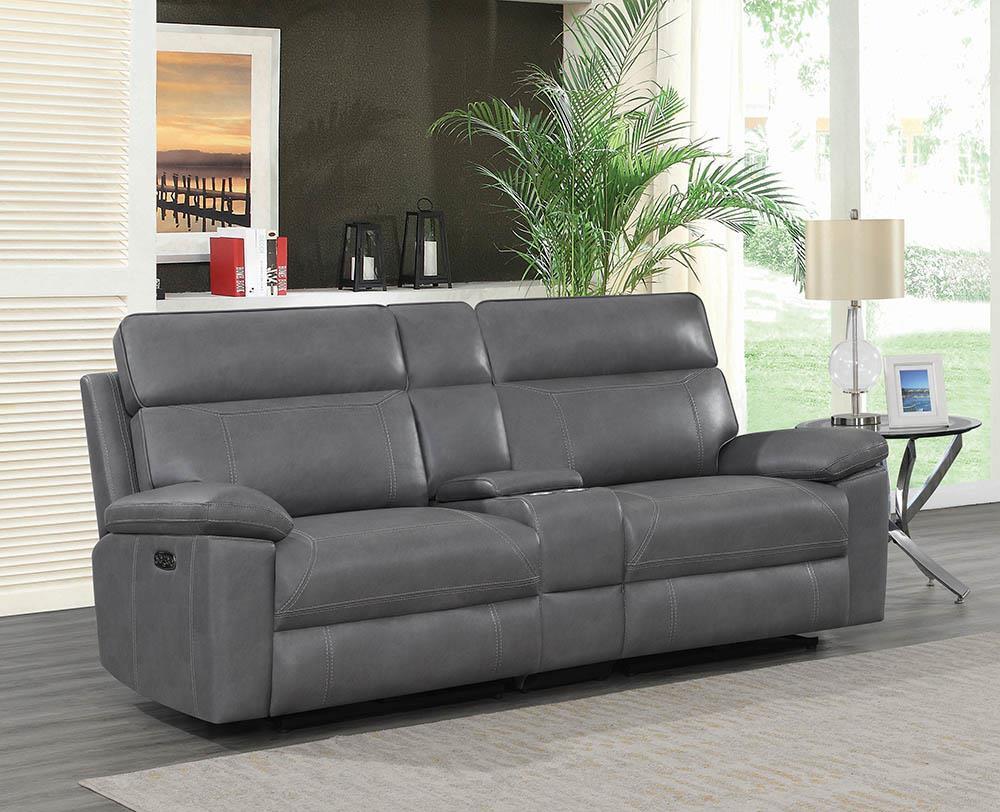 Albany Motion Collection - Grey - 3 Pc Power2 Loveseat Image