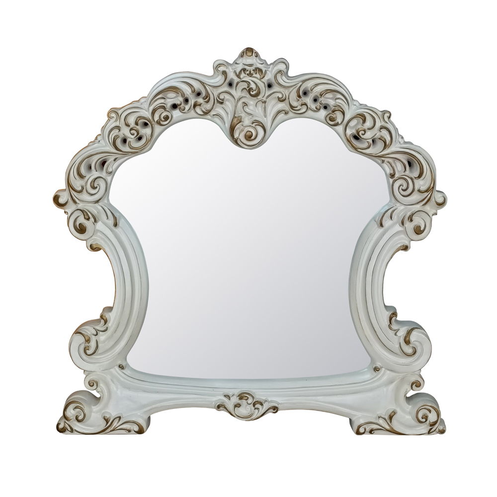 Vendome - Mirror - Antique Pearl, white, view 2