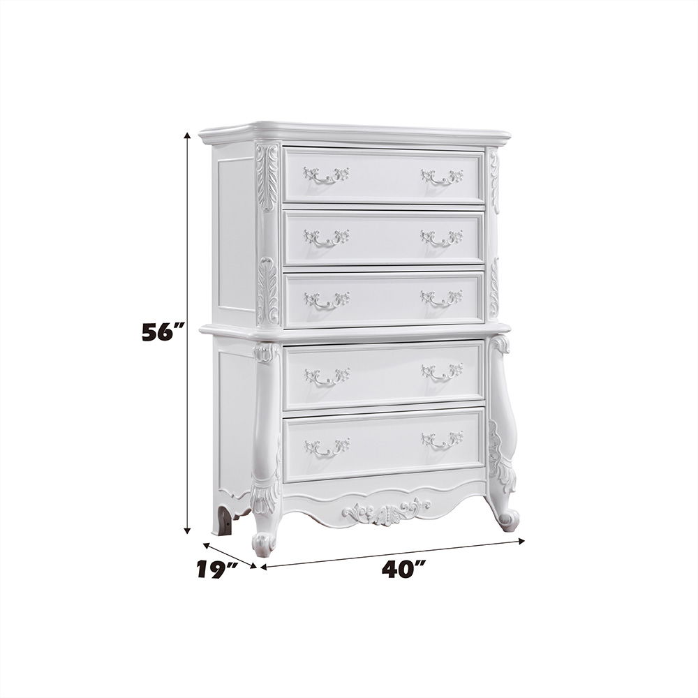 Latisha - Chest - White, dark brown, view 6