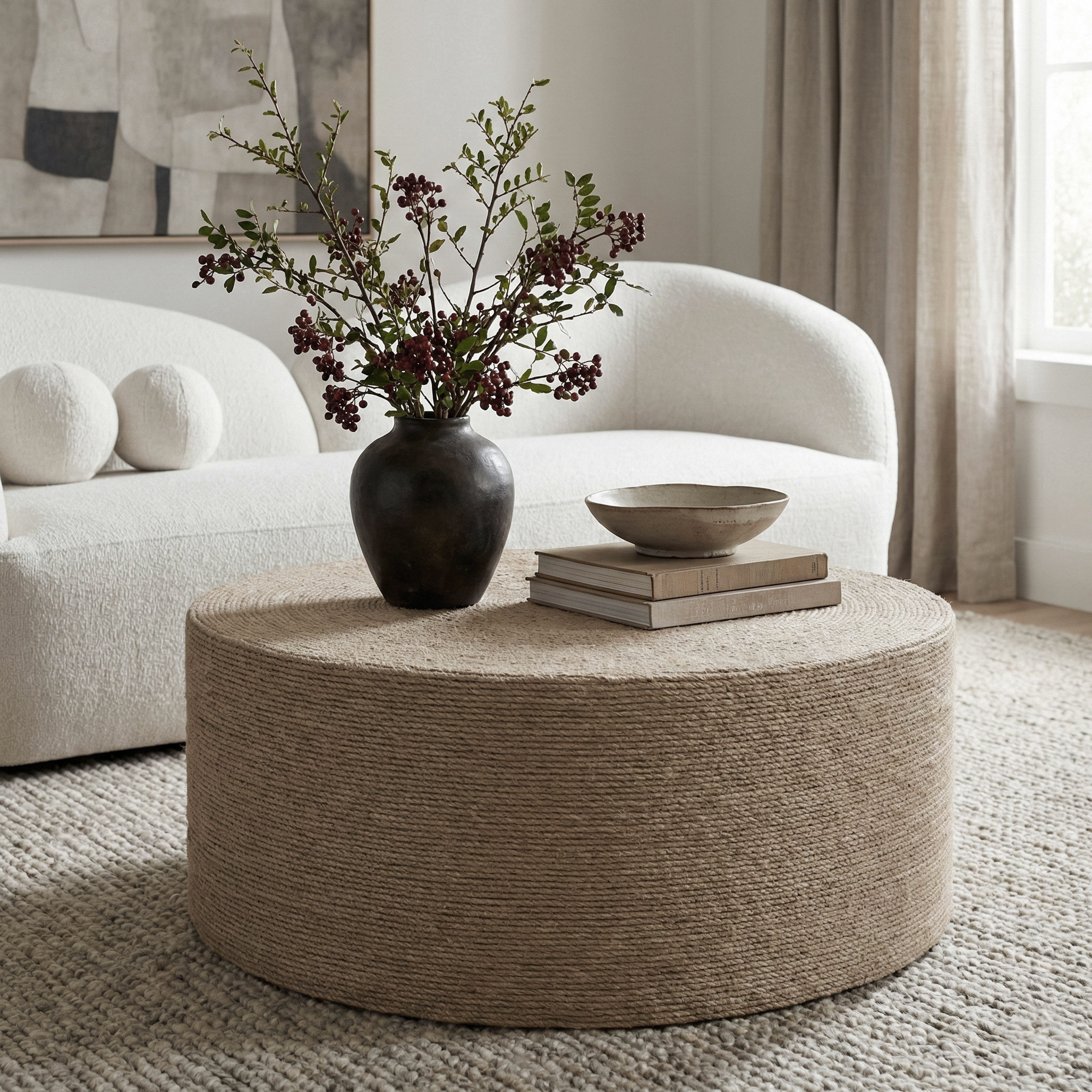 Meadow - Jute Coffee Table - Natural