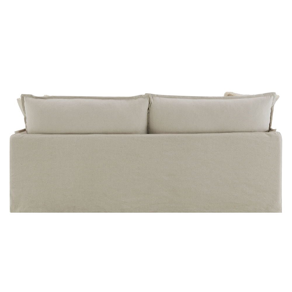 Upendo - Sofa With 2 Pillows - Beige Linen, beige, view 6