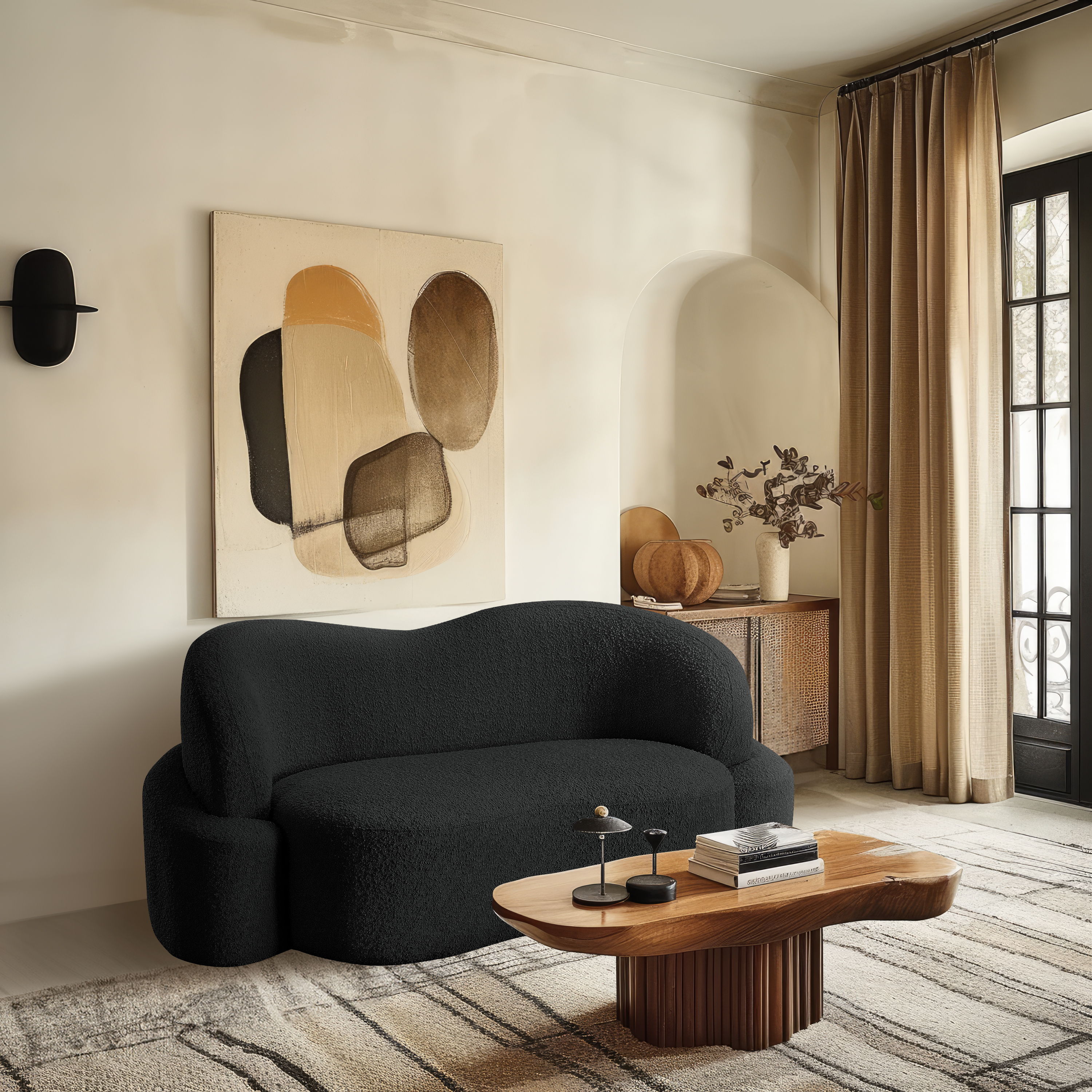 Principessa - Loveseat - Black