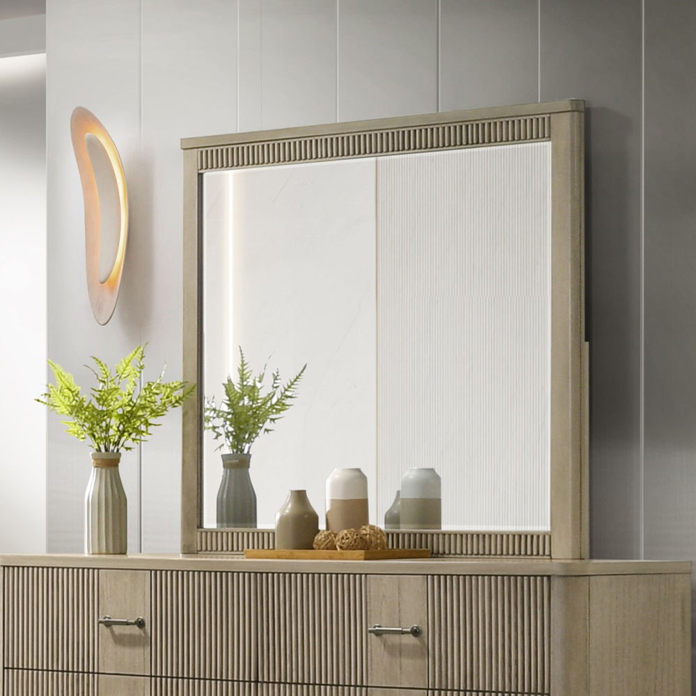 Lakkari - Mirror - Antique Oak, light brown