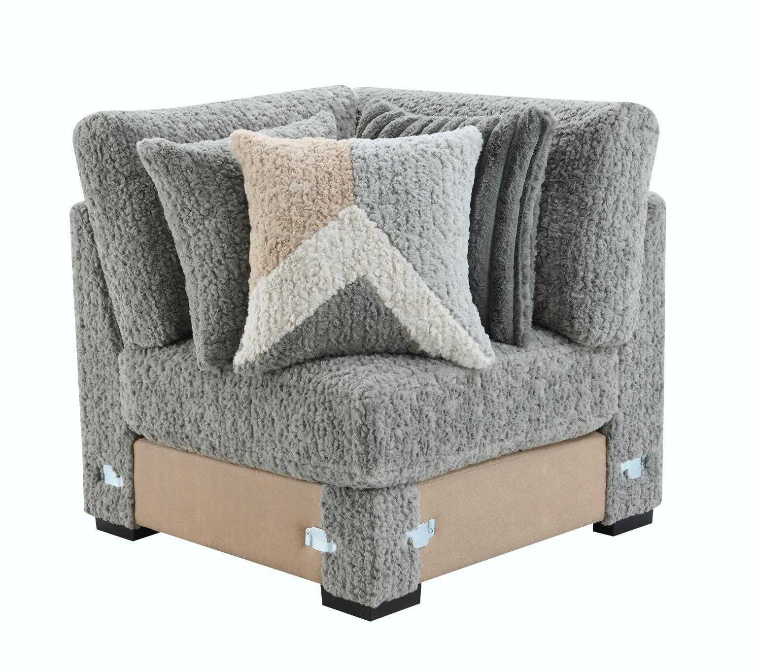 U282 - Corduroy Wedge - Gray