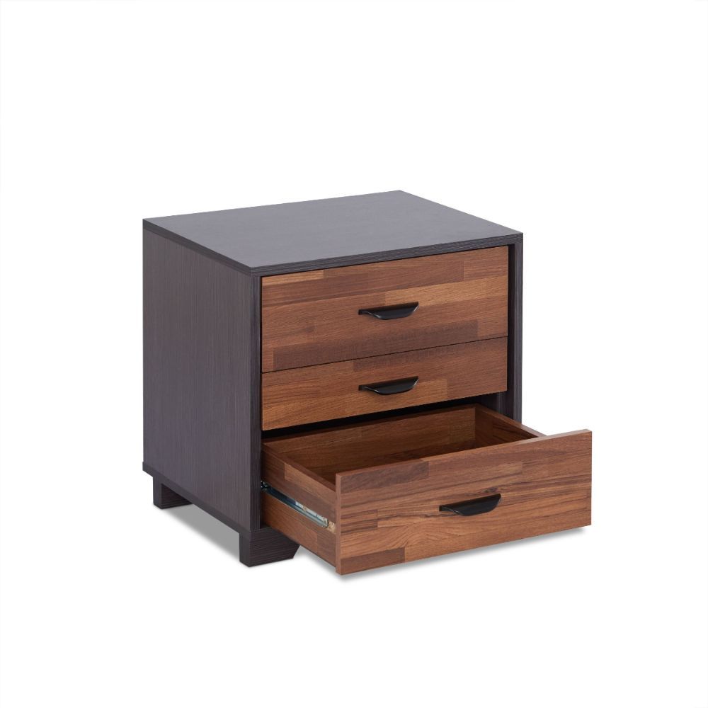 Eloy - Accent Table - Walnut & Espresso, dark brown, view 3