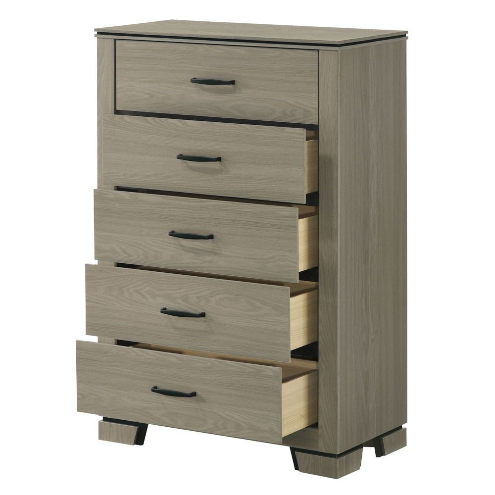 Joanna - Chest - Weathered Gray, gray, view 3