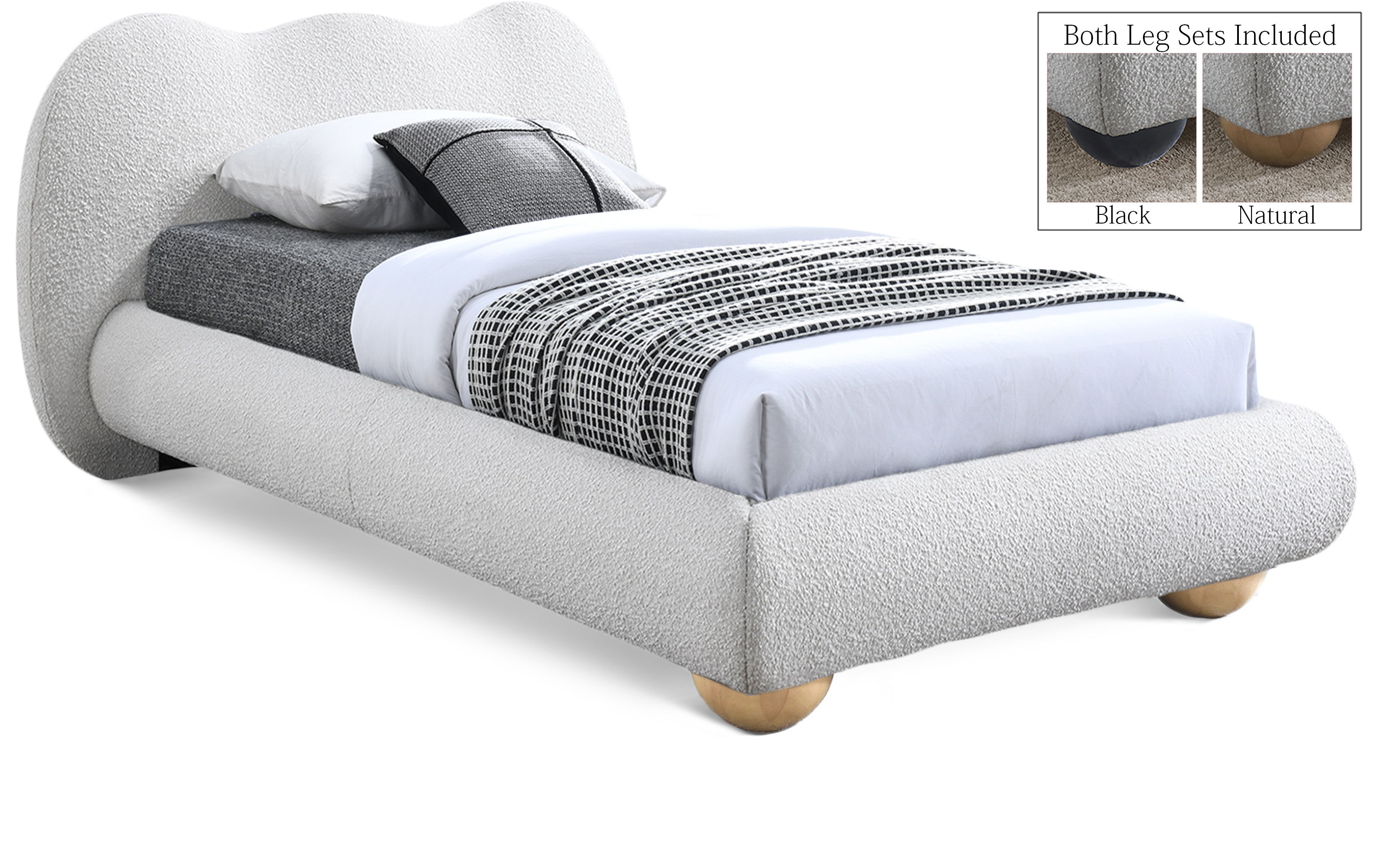 Hyde - Twin Bed - Cream