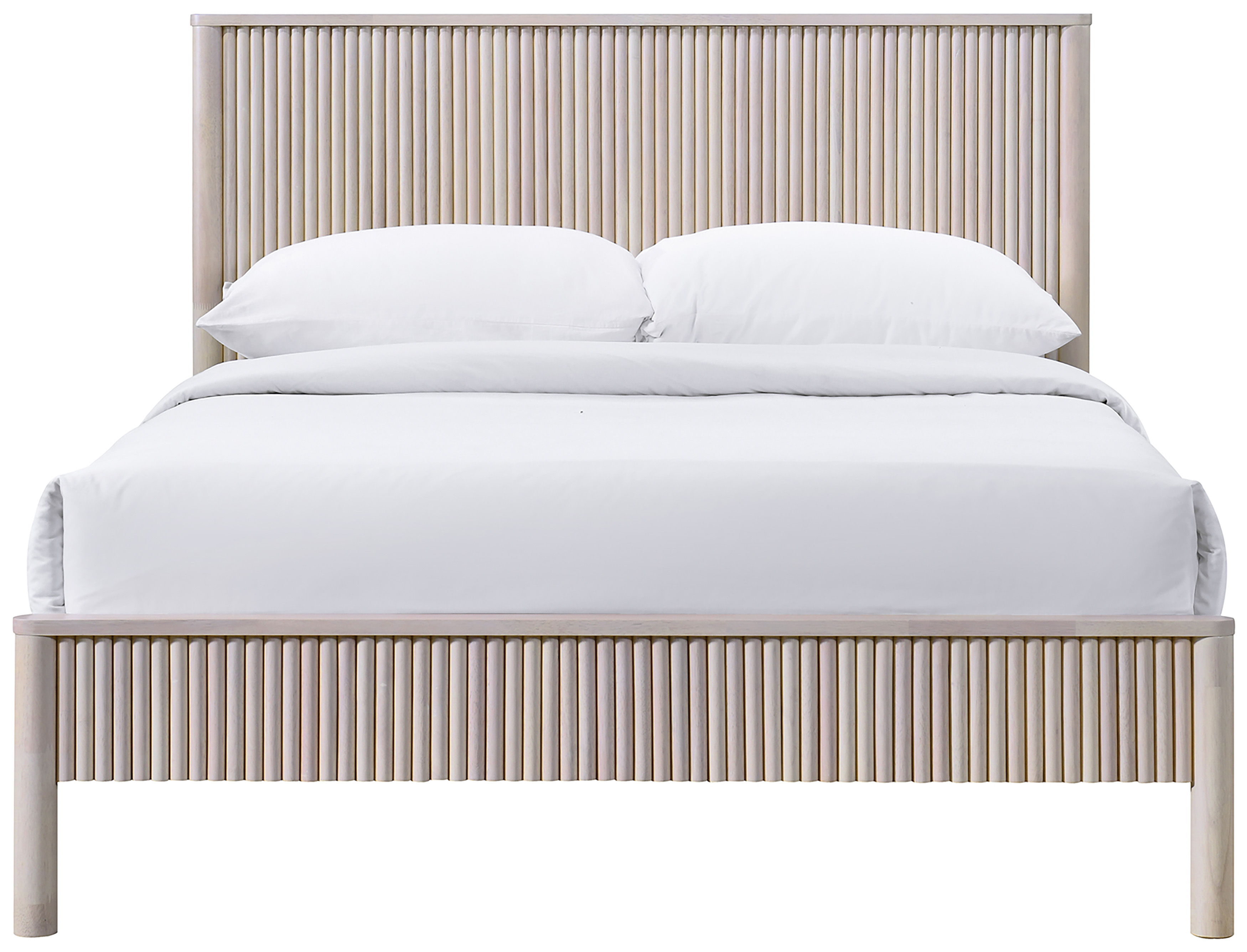 Kivo - Solid Queen Bed - Natural