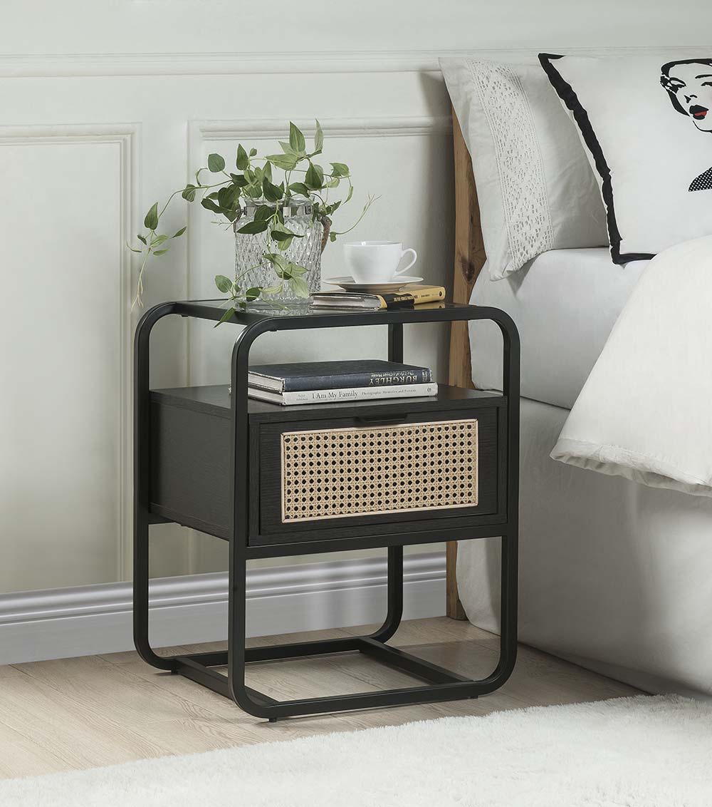 Colson - Accent Table - Black, black, view 7
