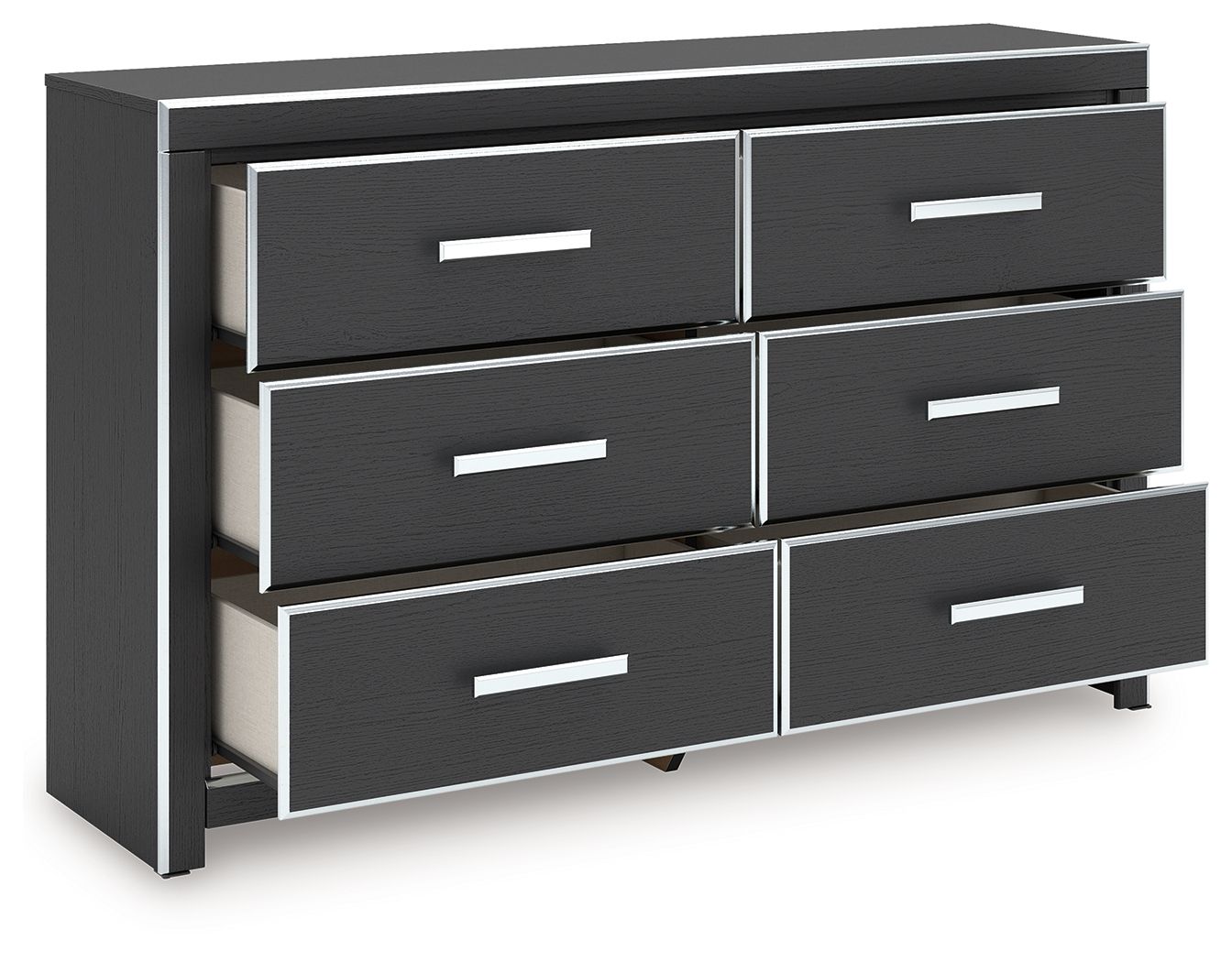 Zuraleus - Six Drawer Dresser - Black
