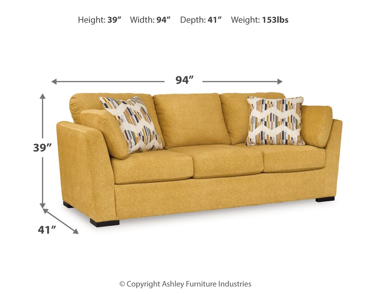 Ashley Furniture Keerwick - Sofa - Sunflower - Image 4