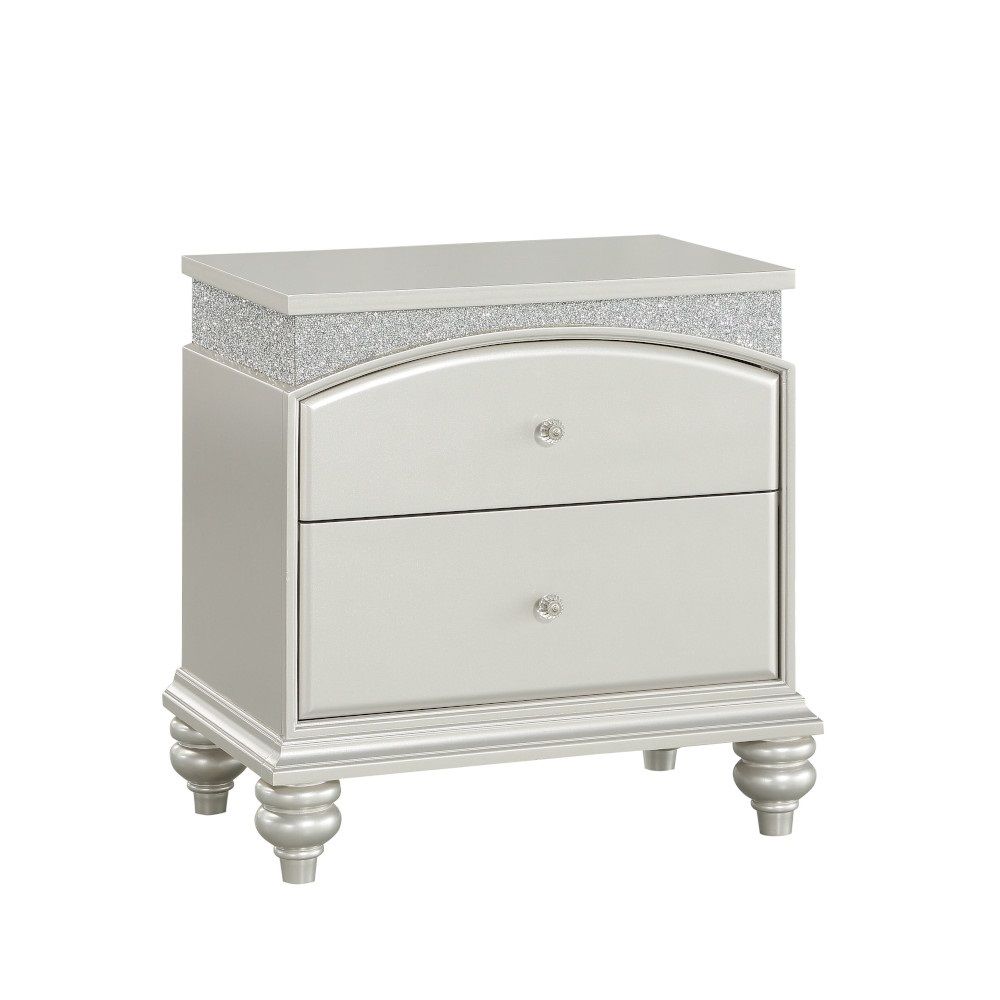 Maverick - Nightstand - Platinum, silver, view 2