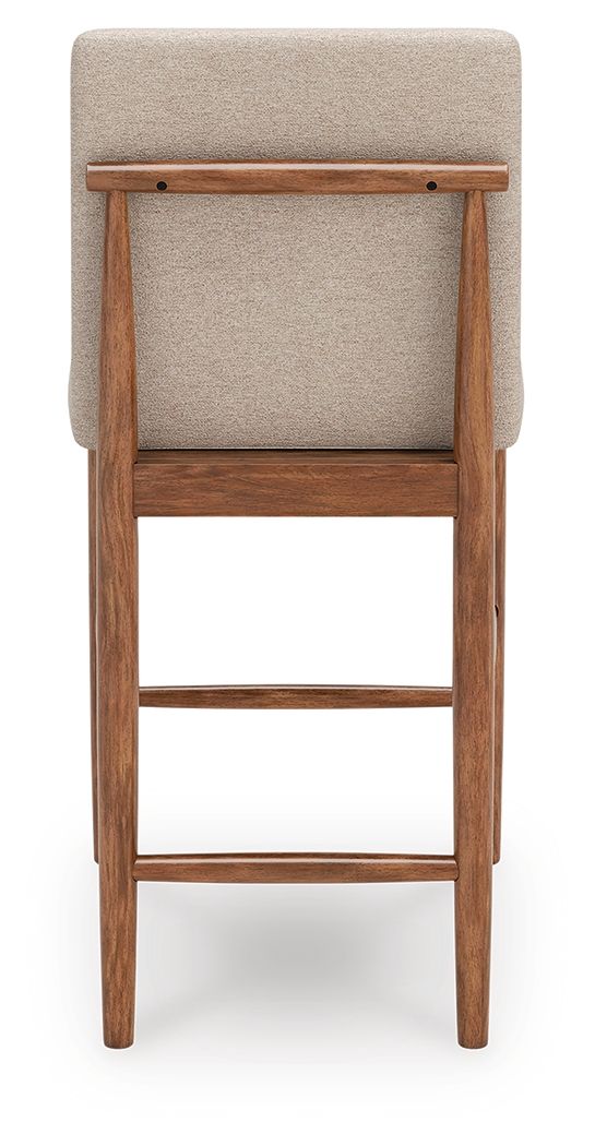 Ashley Furniture Isanti - Upholstered Barstool (Set of 2) - Light Brown - Image 5