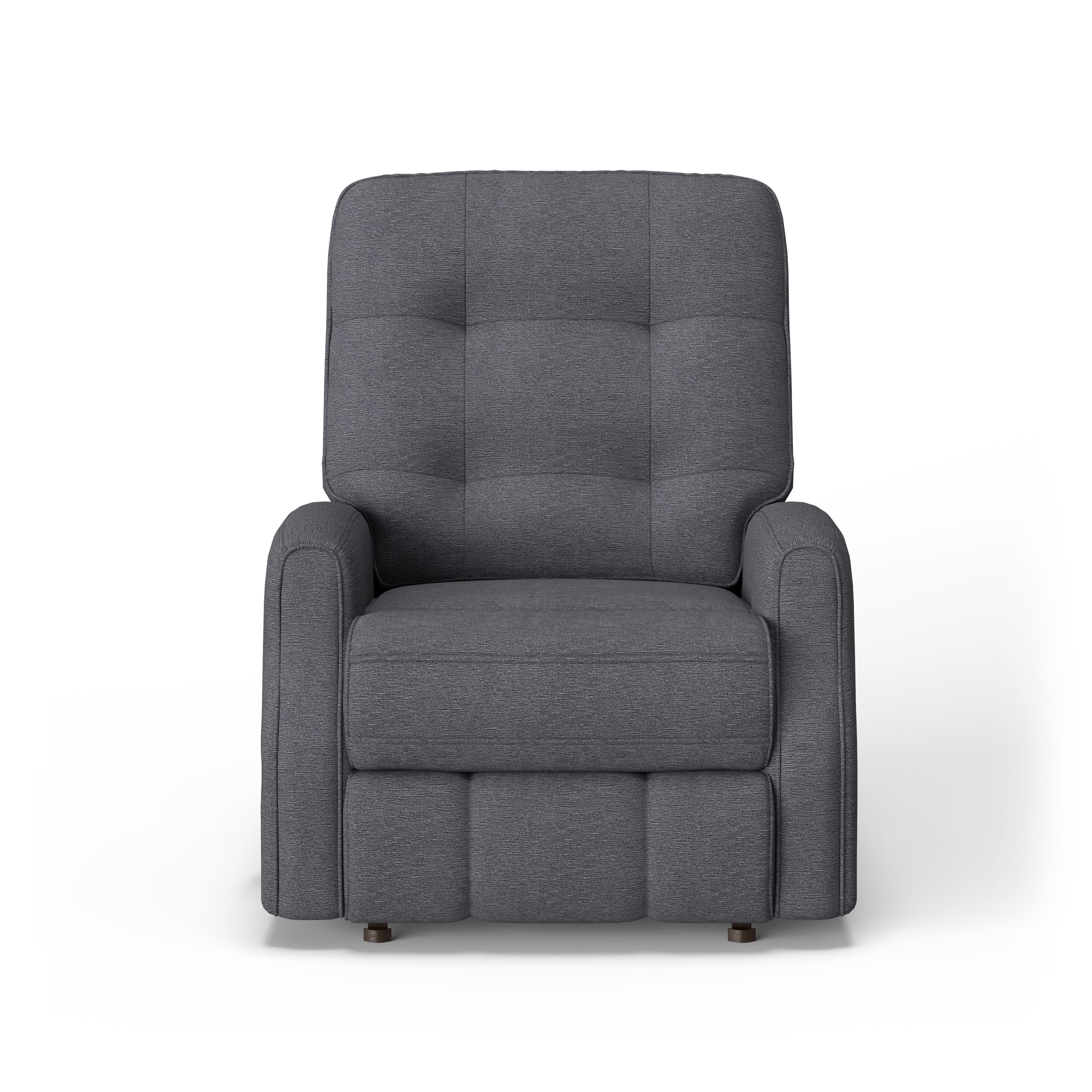 Devon - Transitional Fabric Power Rocking Recliner, Power Headrest, dark brown, view 4