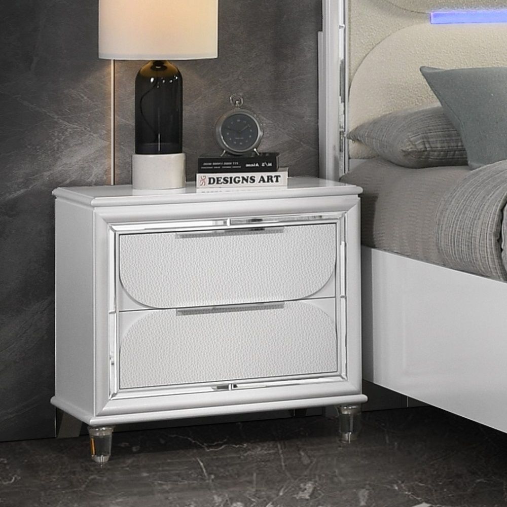 Tarian - Nightstand - Pearl White, white
