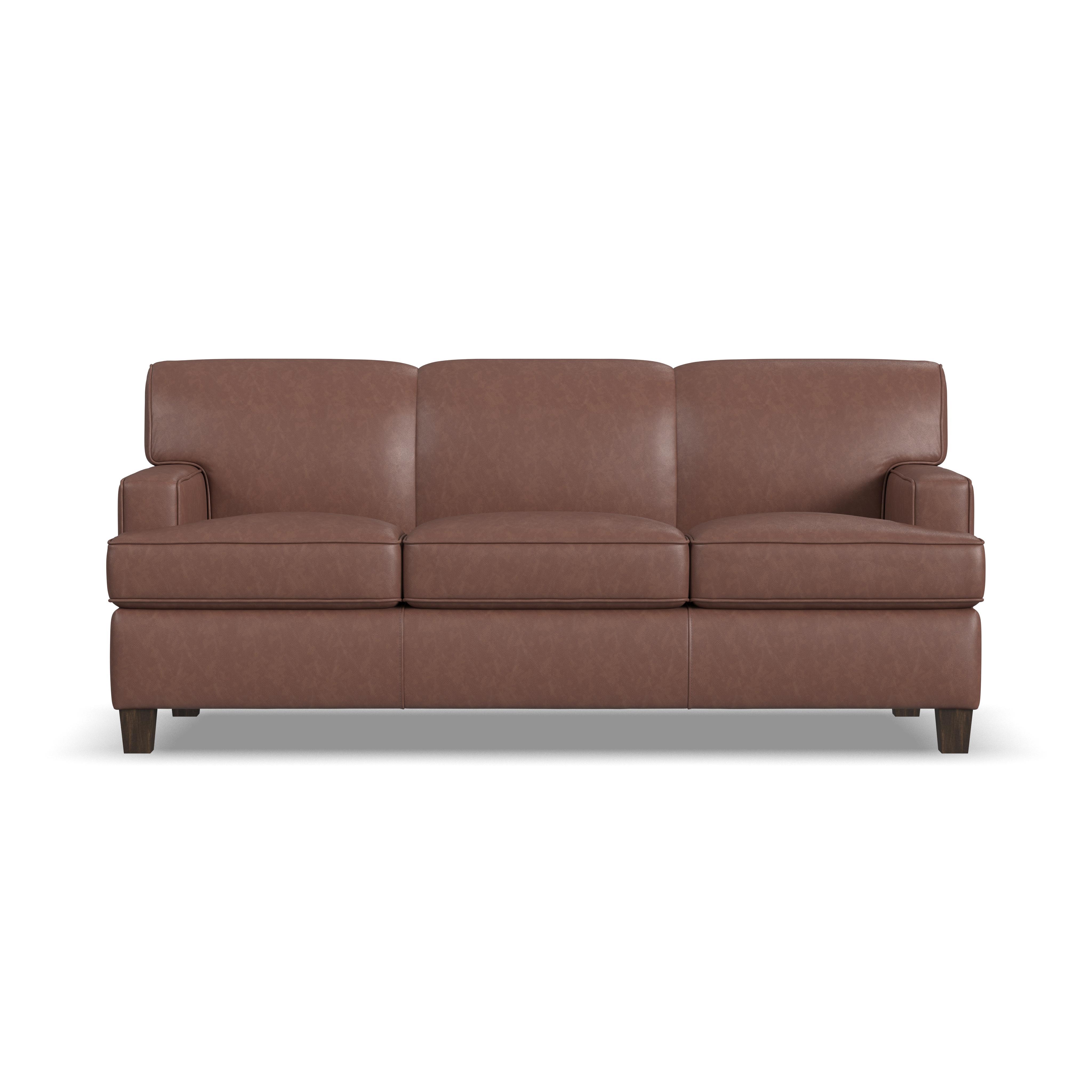 Dempsey - Leather Sofa, dark gray, view 5
