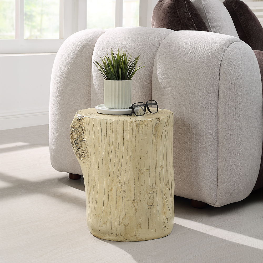 Gene - Accent Table - Natural Brown, light brown