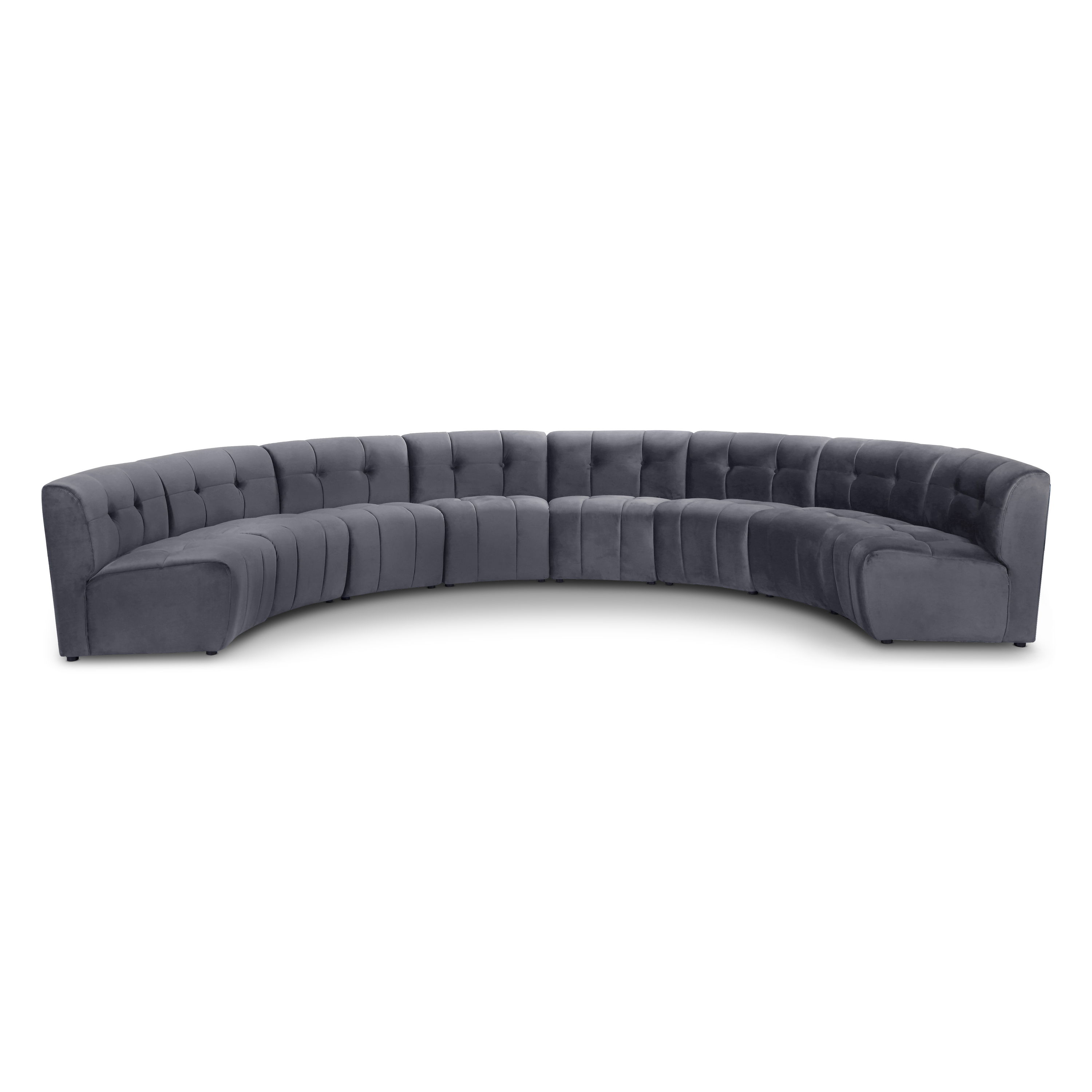 Limitless - 8 Piece Modular Sectional - Gray