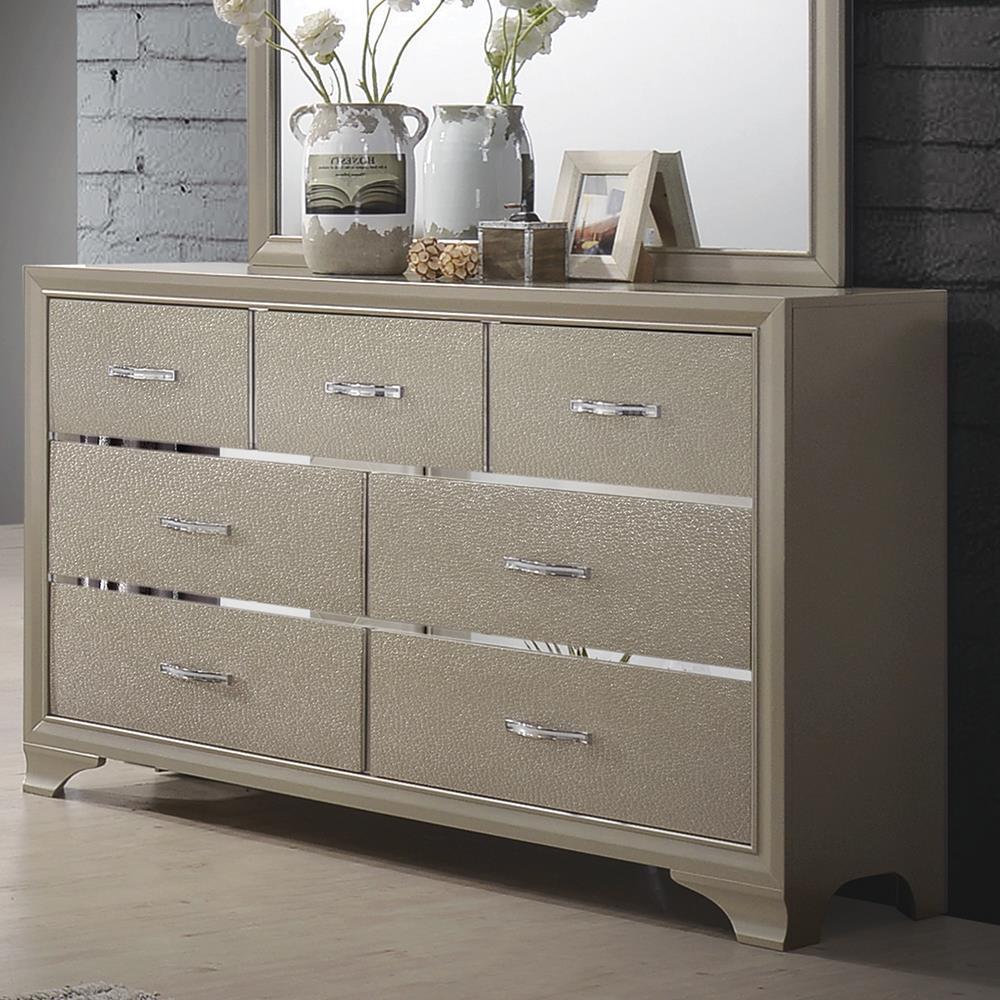 Beaumont 7-Drawer Rectangular Dresser Champagne Image