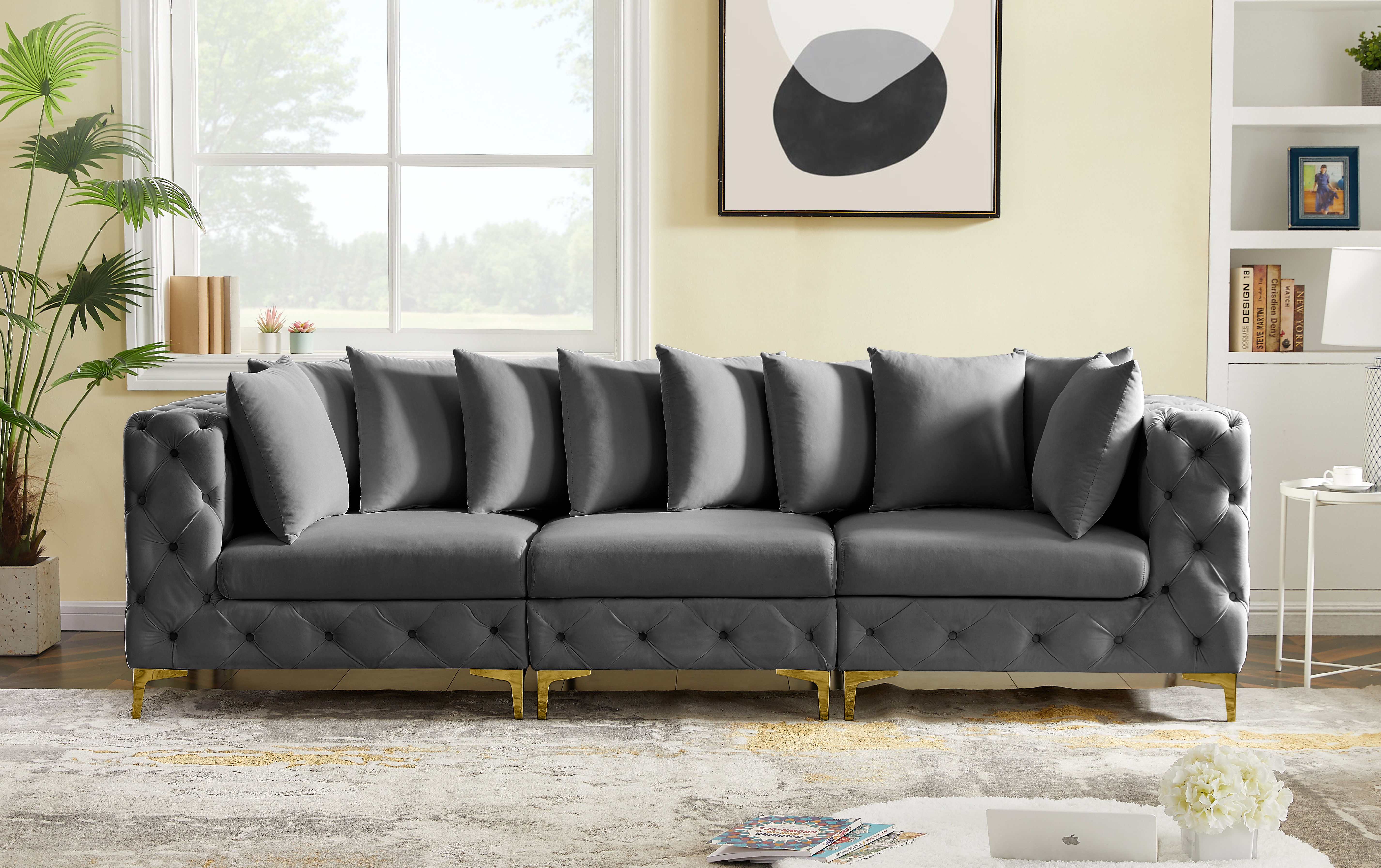 Tremblay - 3 Piece Modular Sofa - Gray