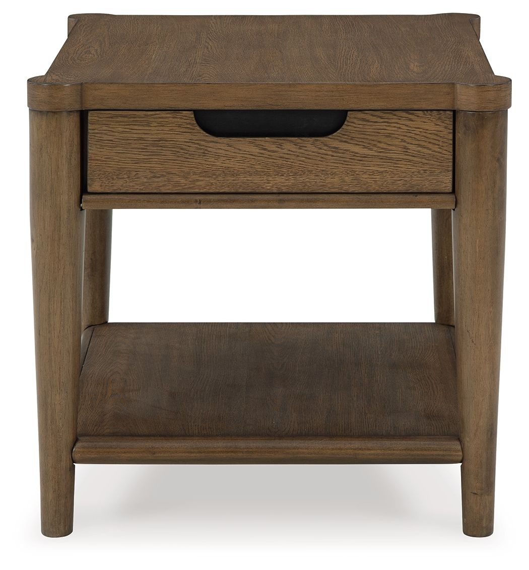 Ashley Furniture Roanhowe - Rectangular End Table - Brown - Image 4