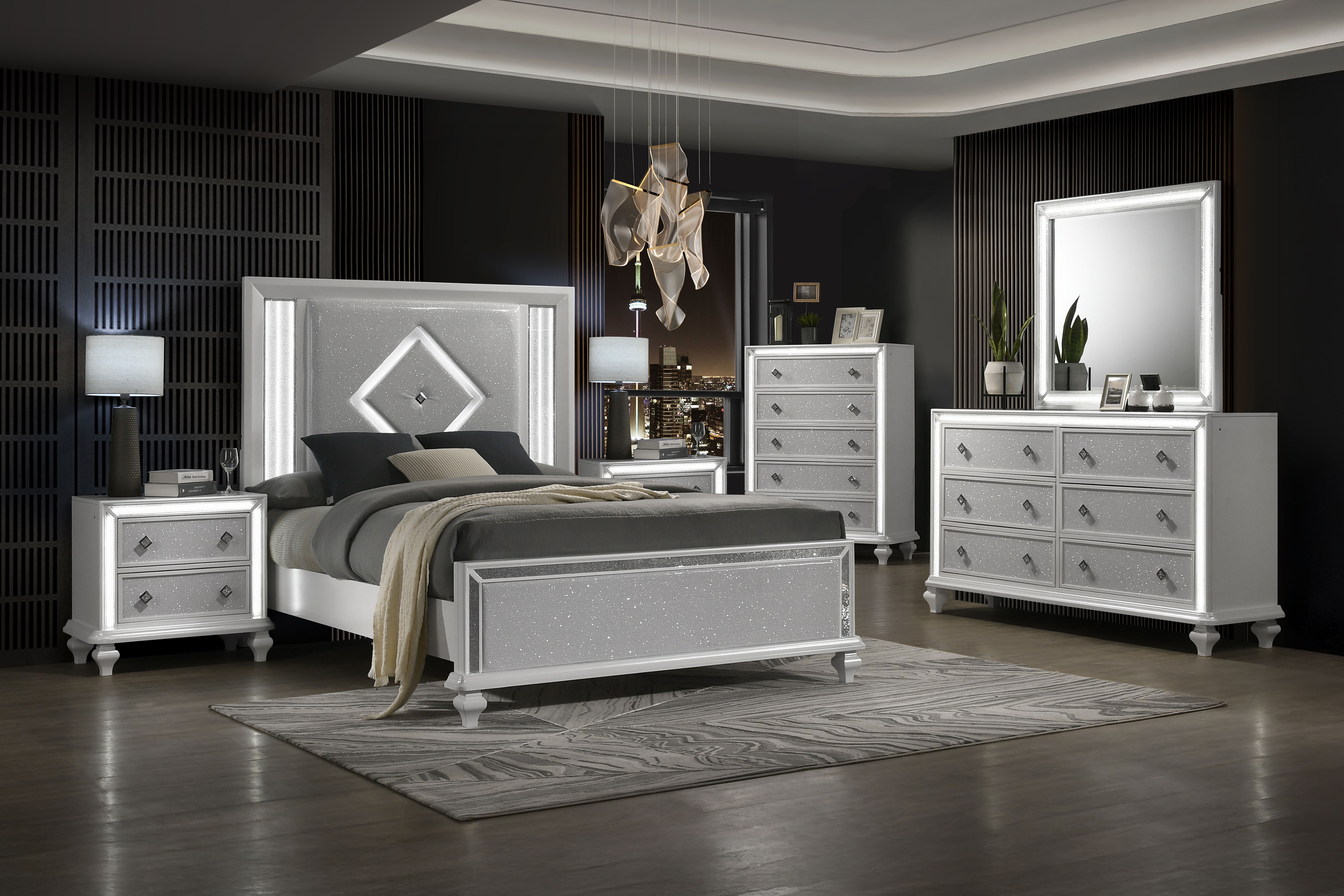 Queen · 6 Pc · Bed & Dresser & Mirror & Chest & 2 Nightstands