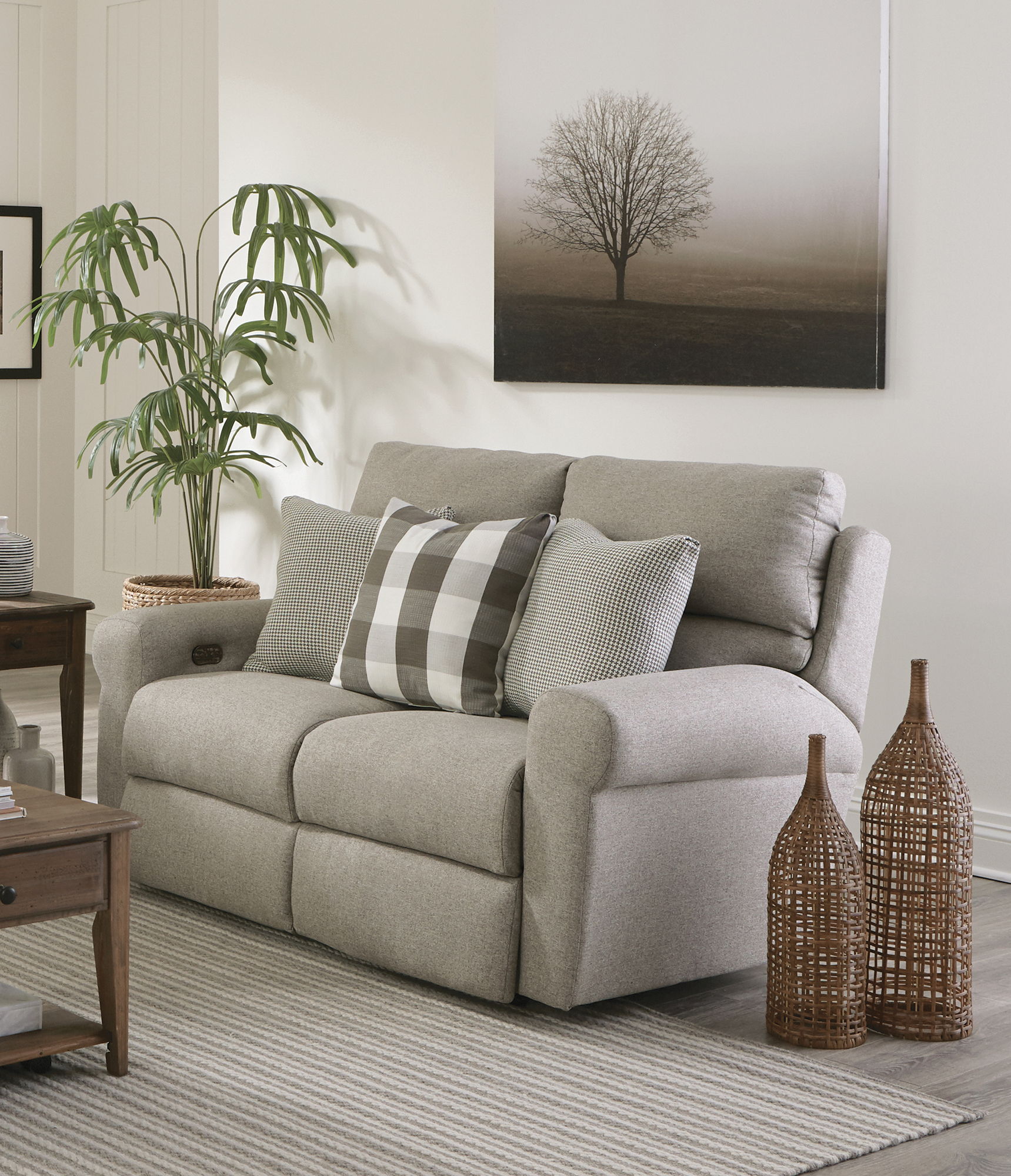 Westport - Power Lay Flat Reclining Loveseat - Metal