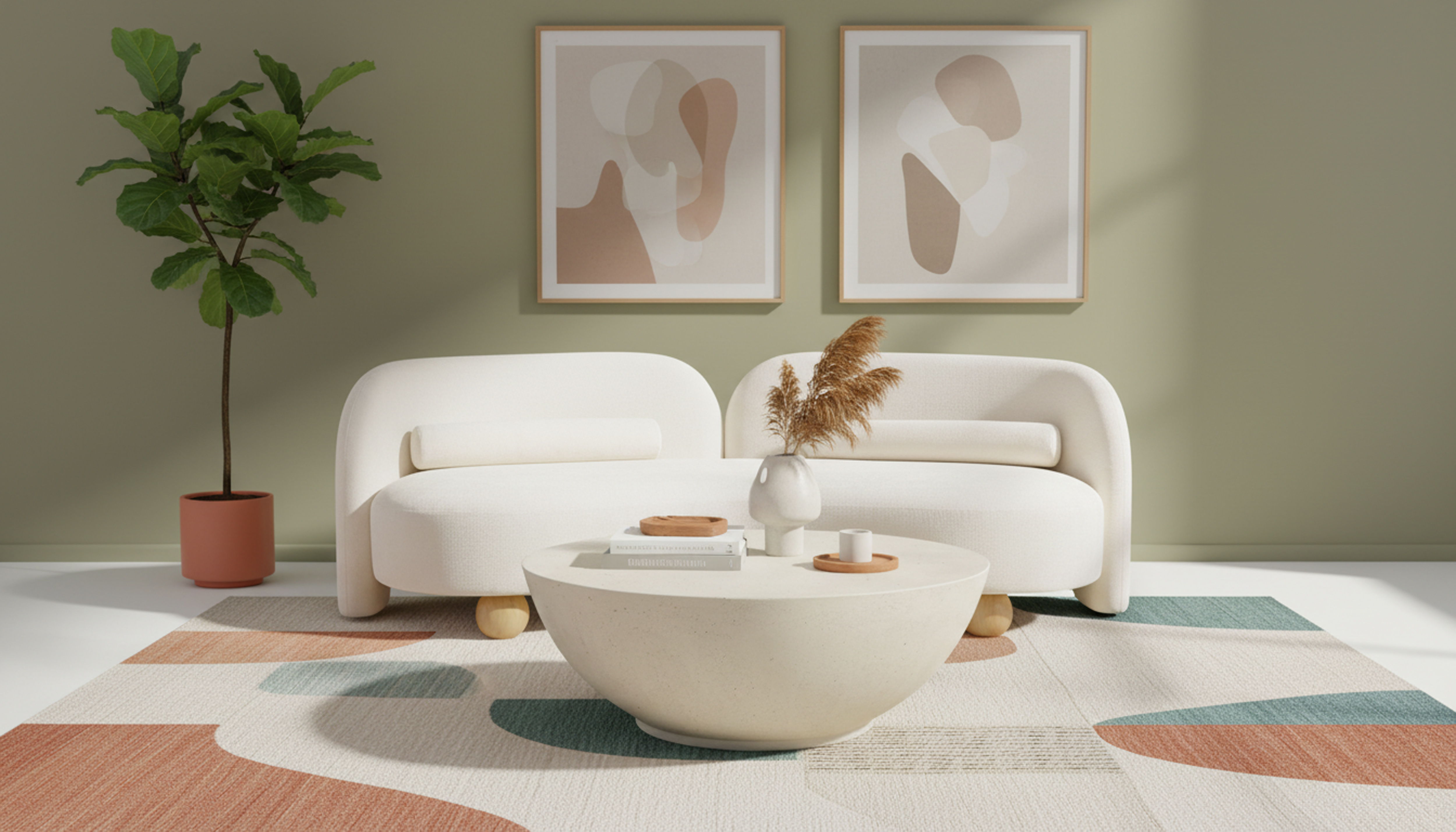Daphne - Chenille Sofa - Cream