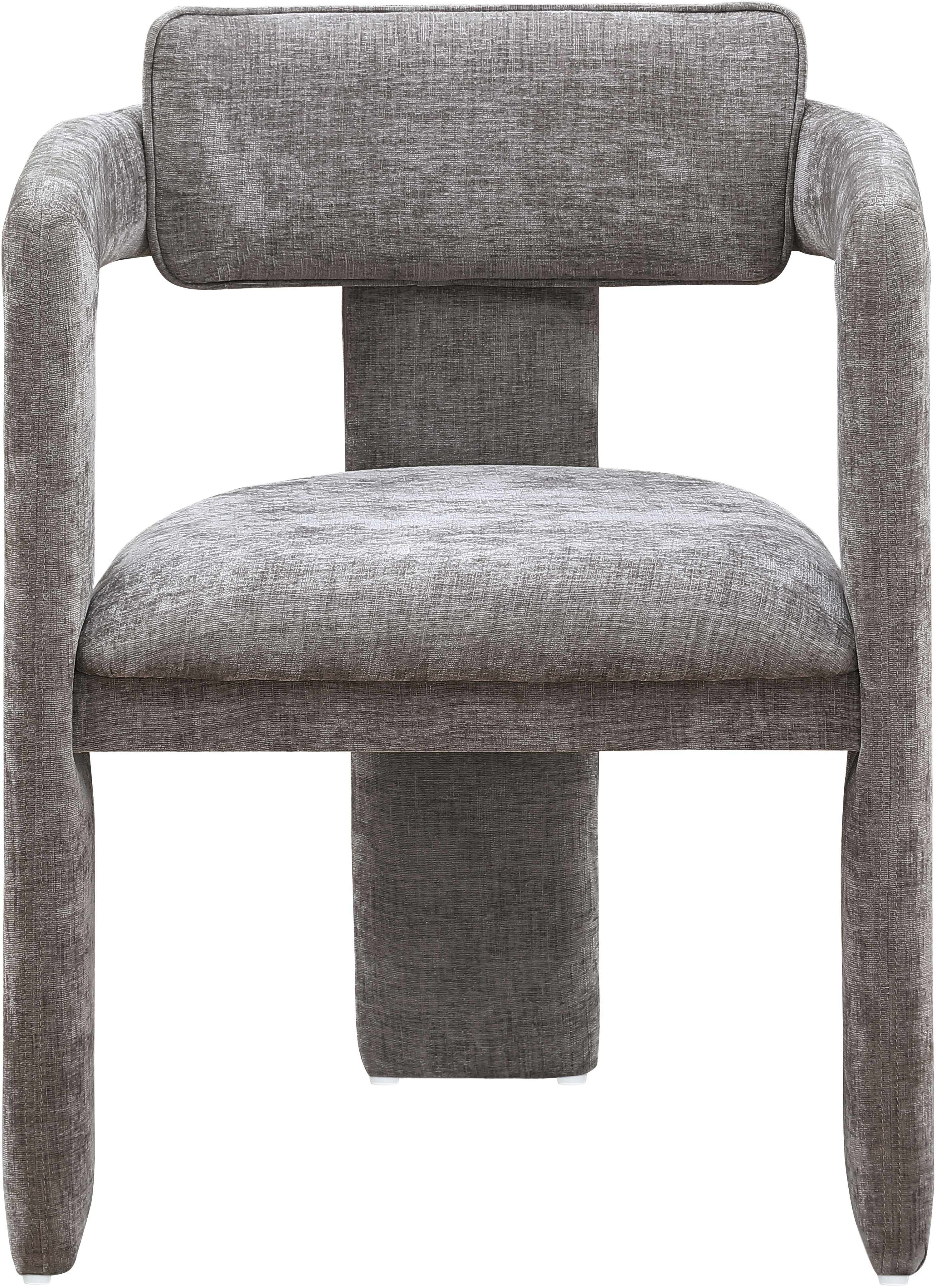 Brenda - Chenille Dining Chair (Set of 2) - Gray