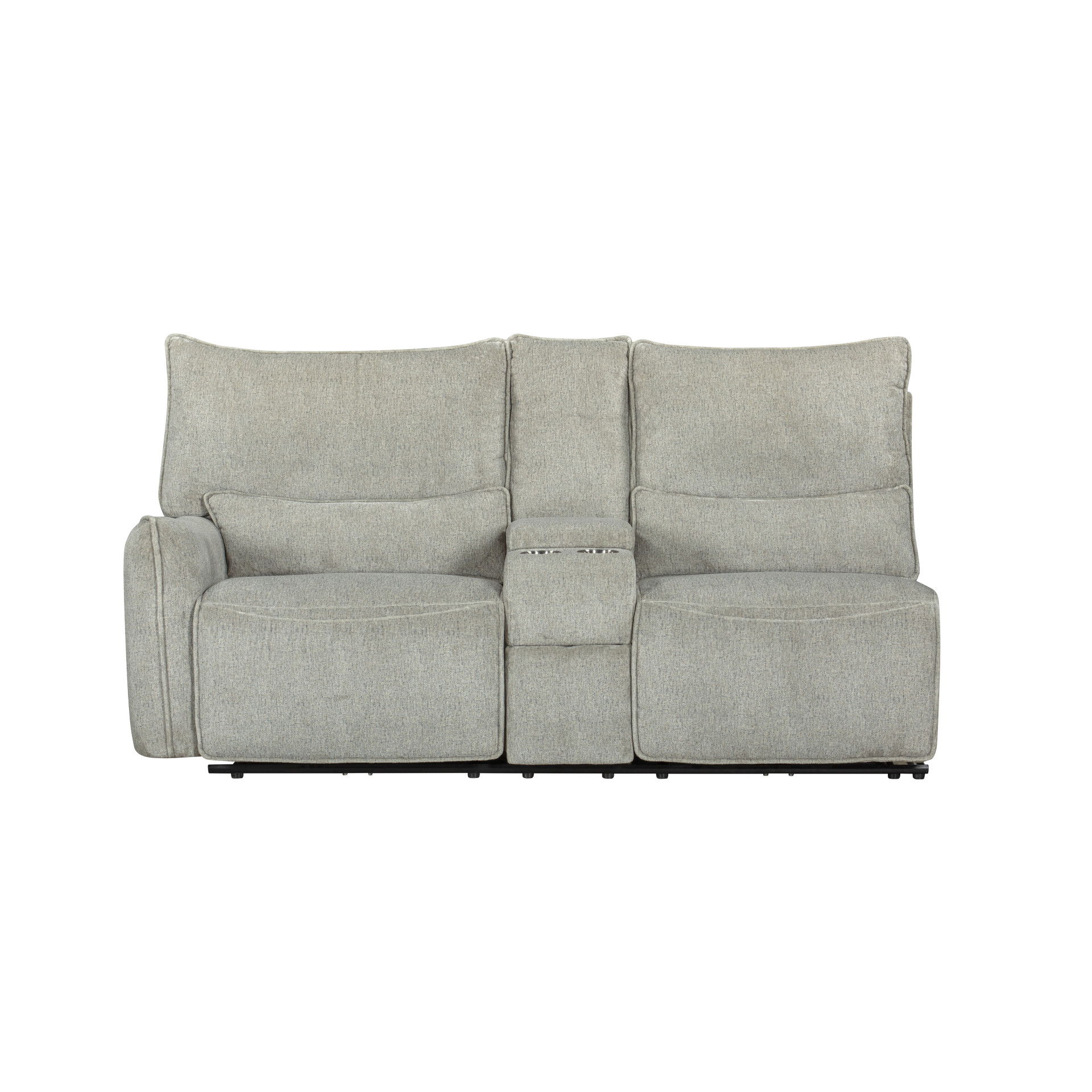 Remsen - LAF Console Loveseat With Dual Recliner - Latte