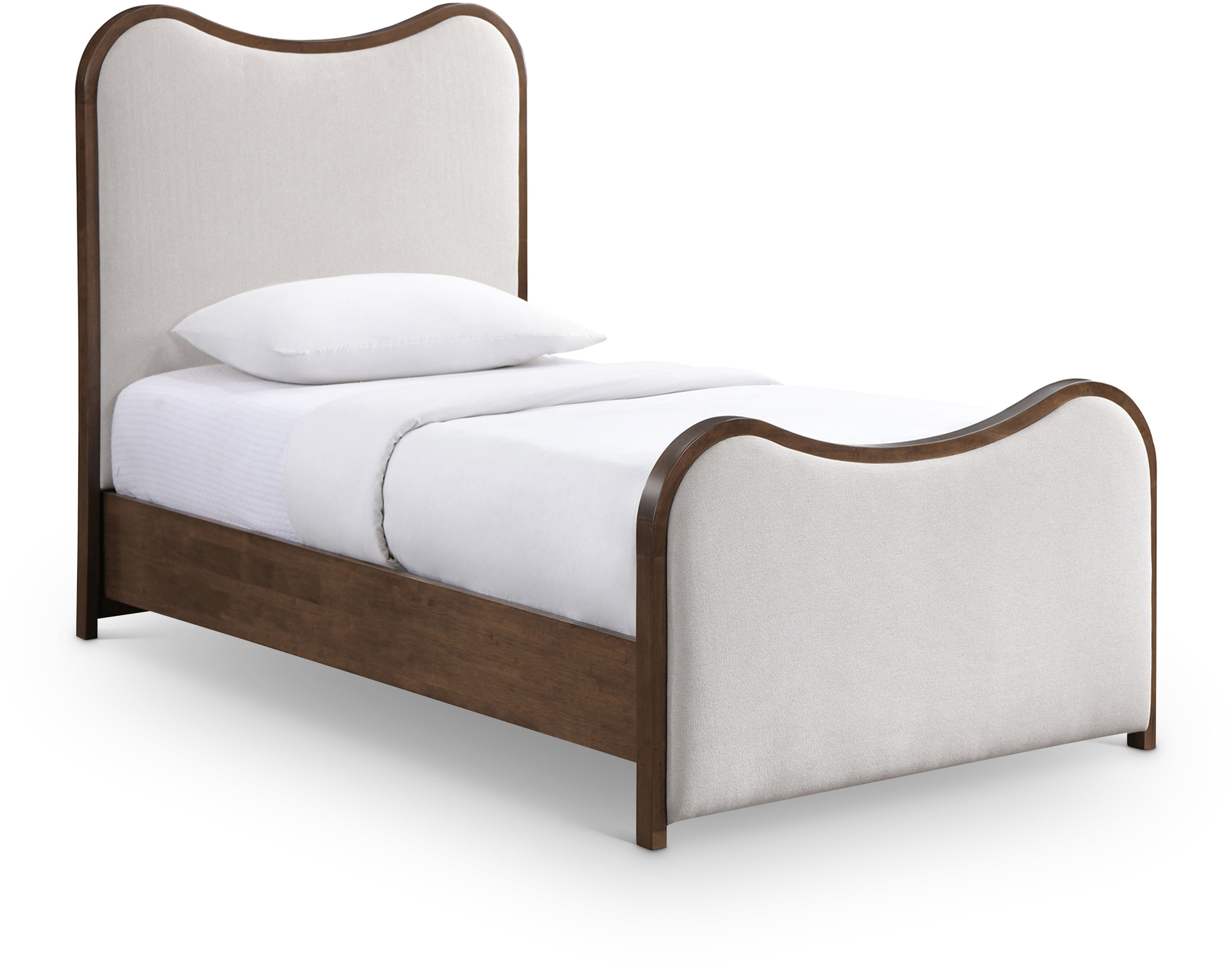 Arvada - Upholstered Twin Bed - Beige