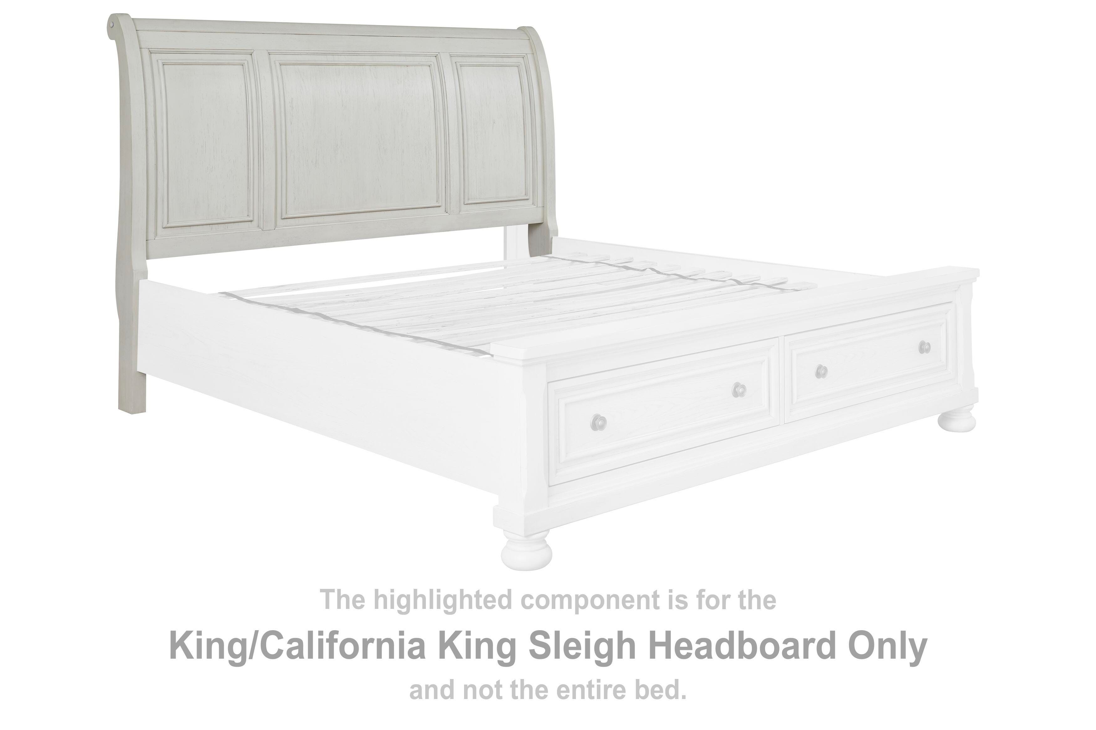 Robbinsdale – King/Cal King Sleigh Headboard – Antique White