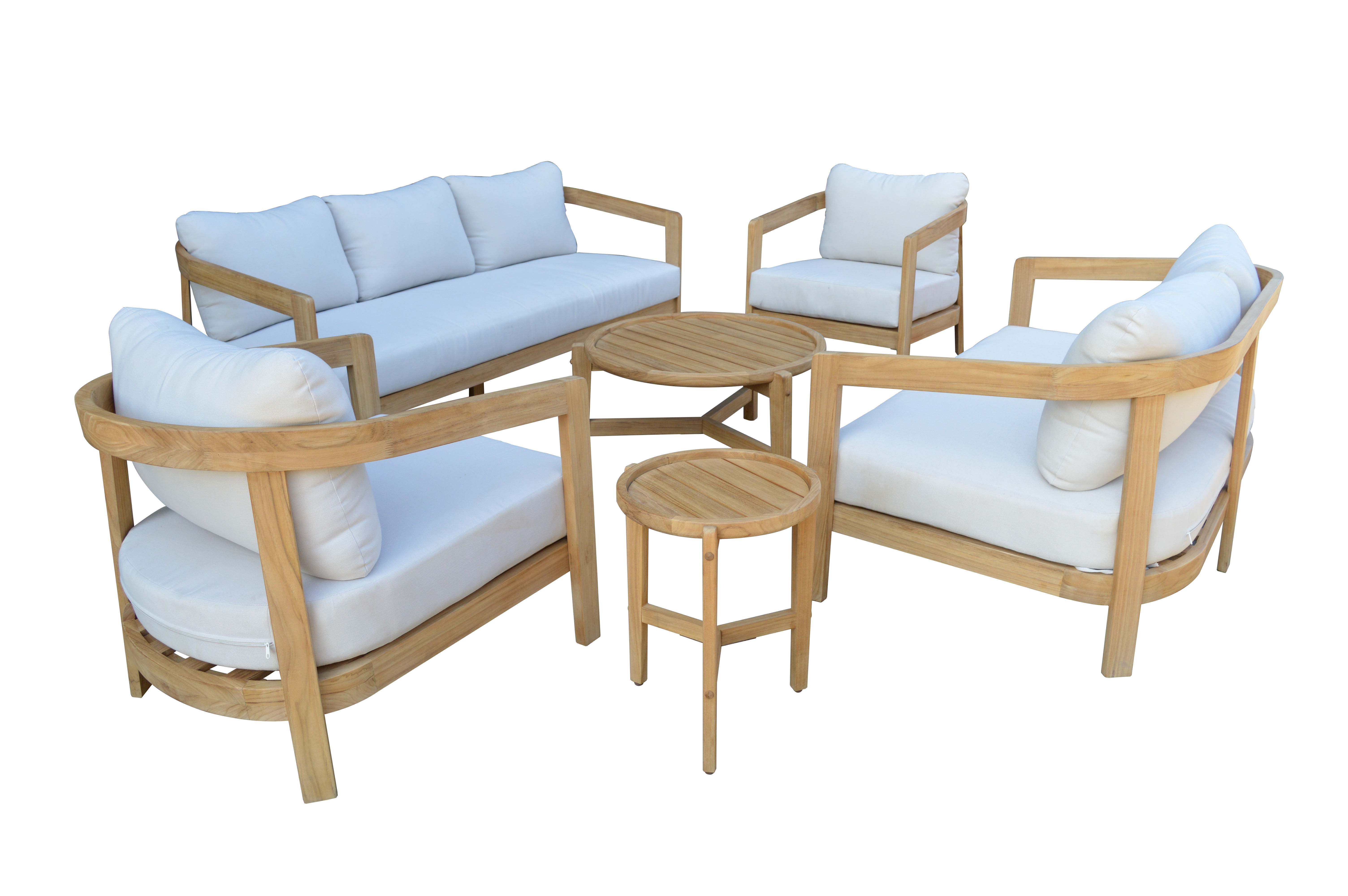 Wesley - Patio End Table - Light Brown