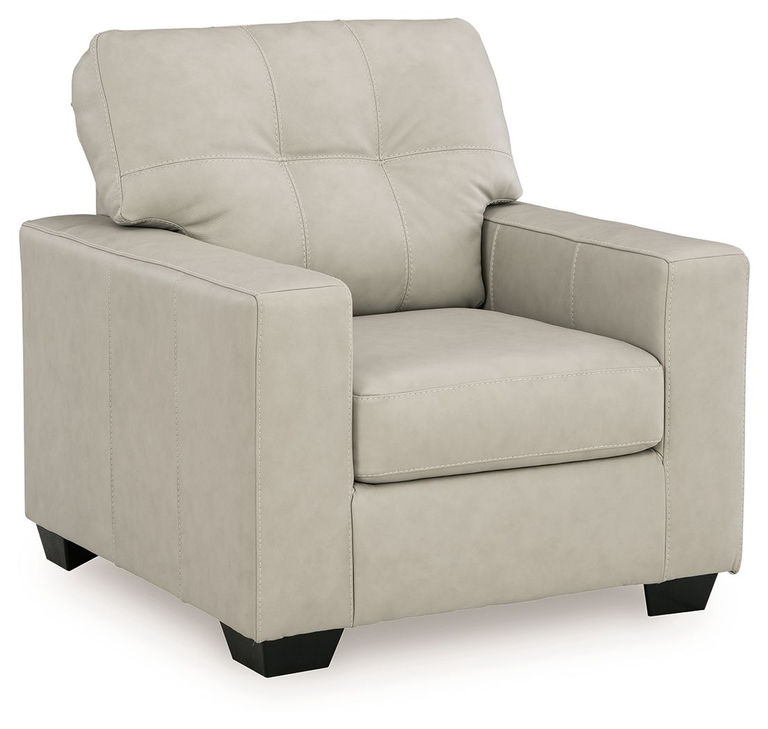 Santorine - 4 Pc. - Sofa, Loveseat, Chair, Ottoman - Bone