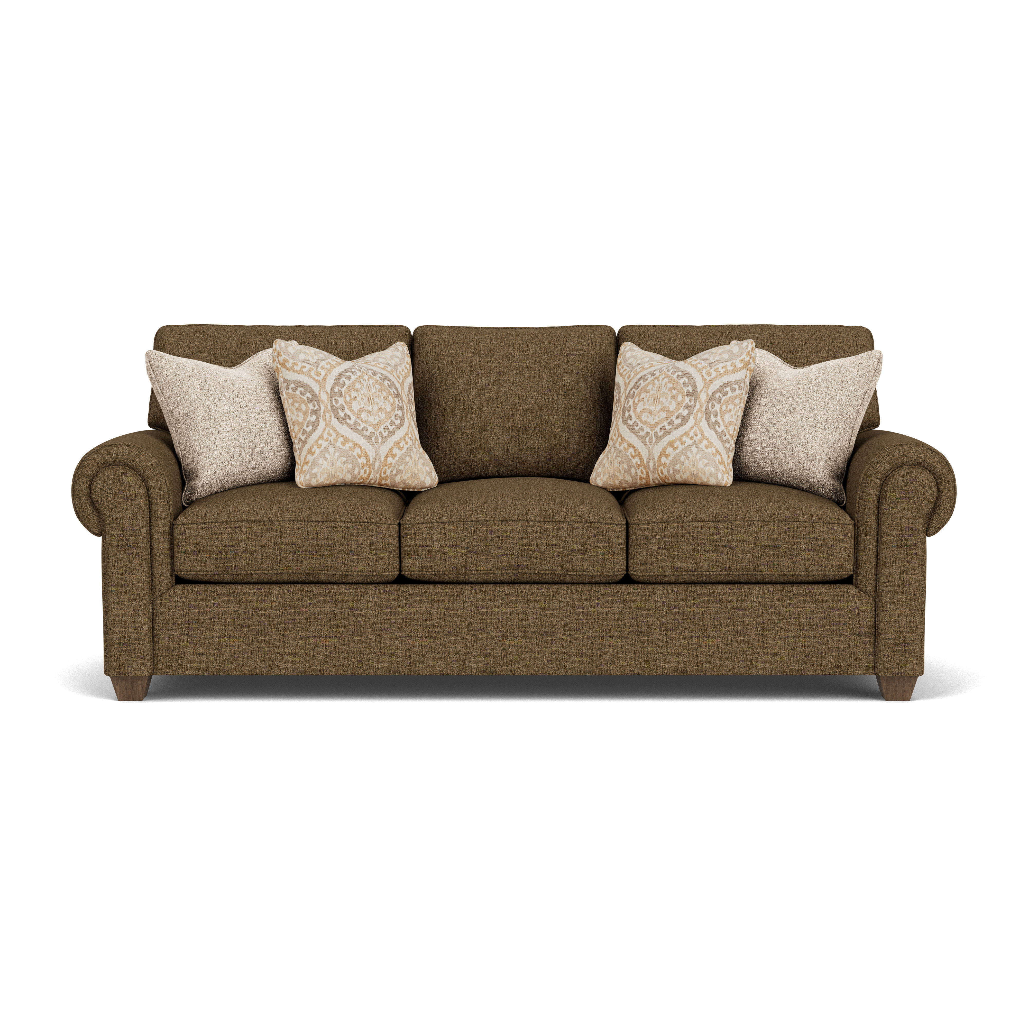 Carson - Fabric Sofa, dark brown, view 3