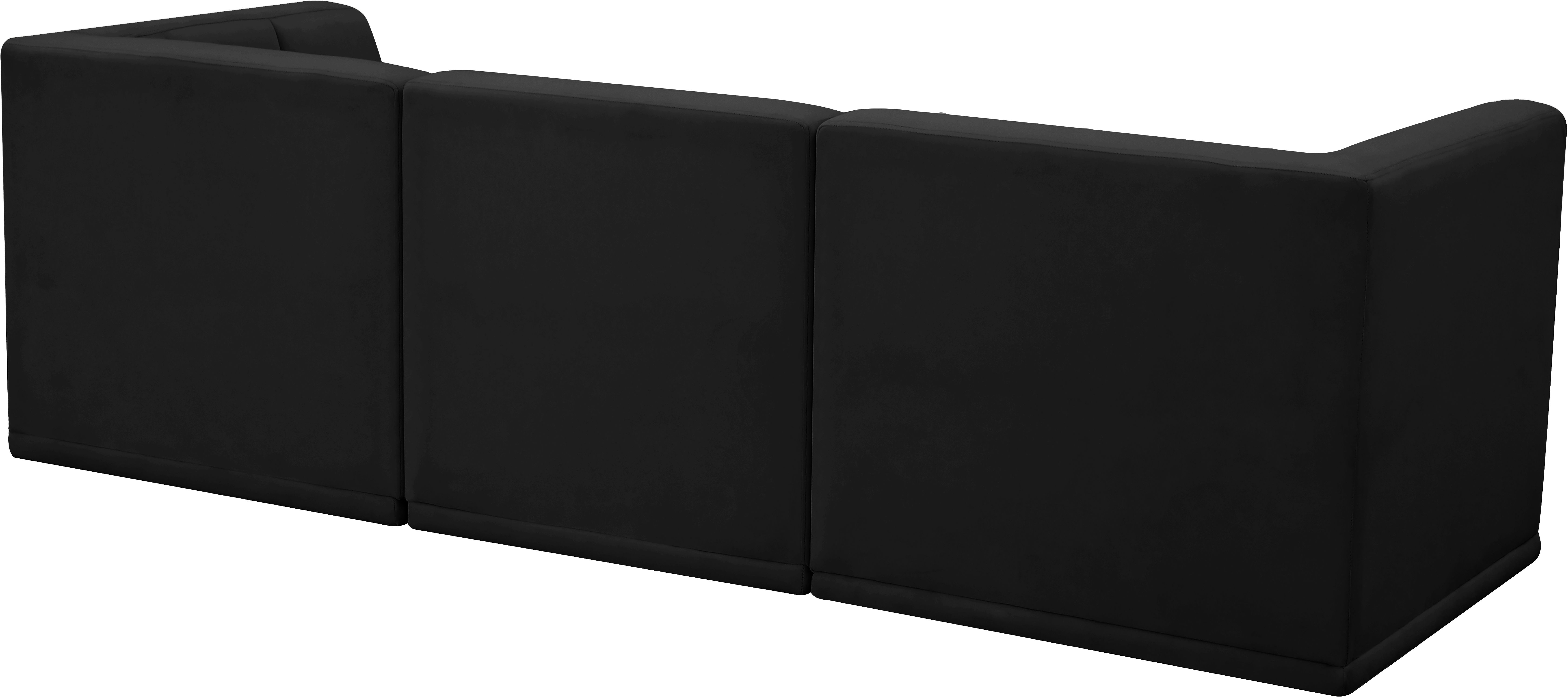 Relax - 3 Piece Modular Sofa - Black