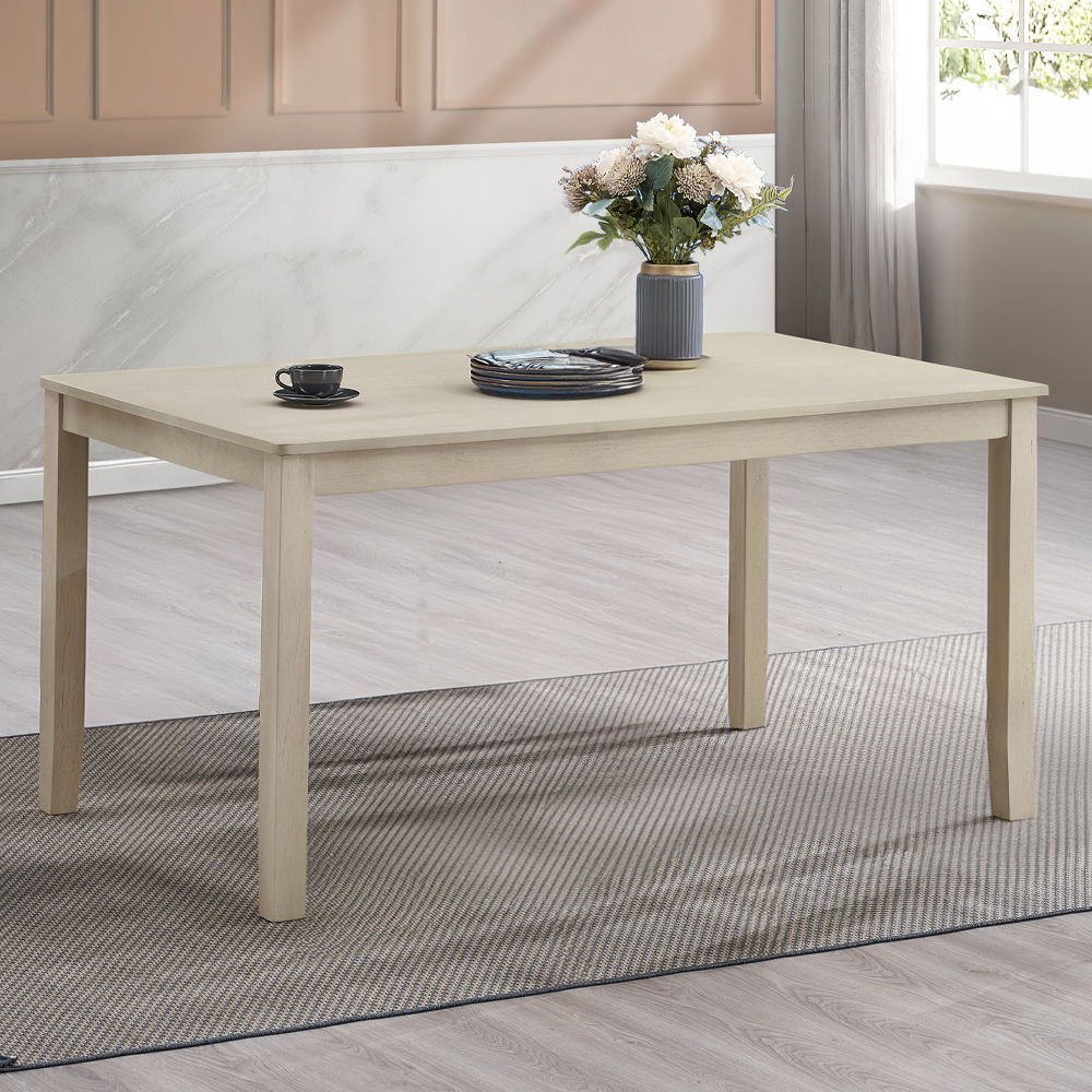 Ferris - Dining Table - Antique Gray, beige