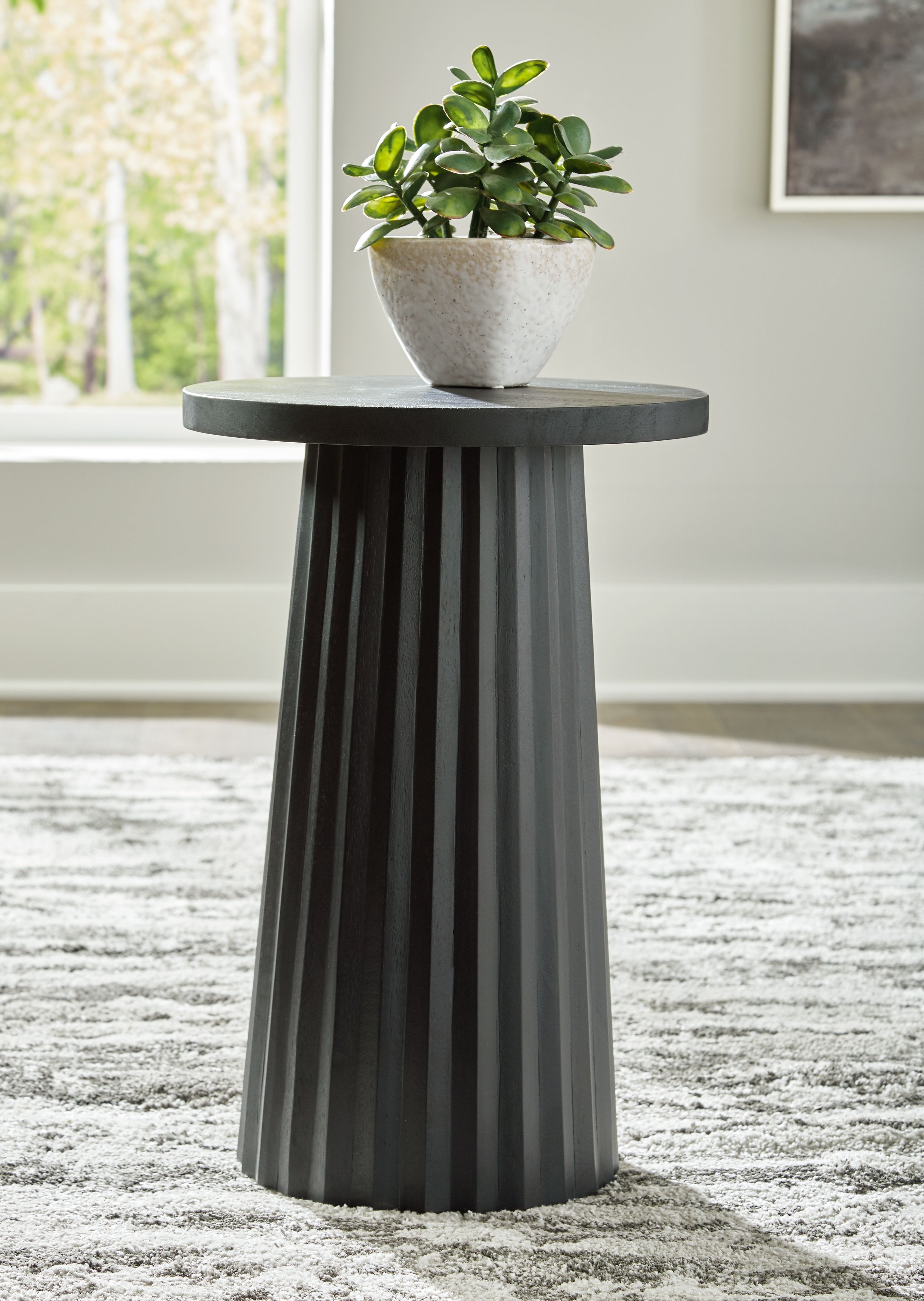 Ashley Furniture Ceilby - Accent Table - Black - Image 2