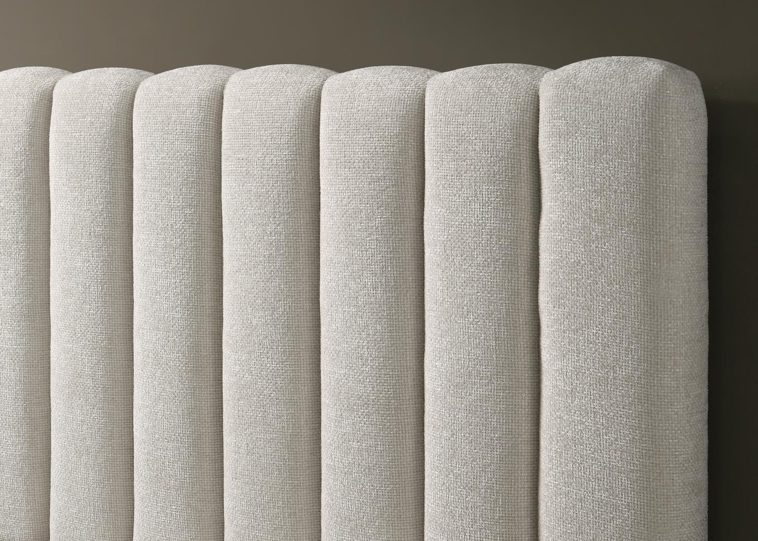 B572 - King Upholstered Bed - Ivory